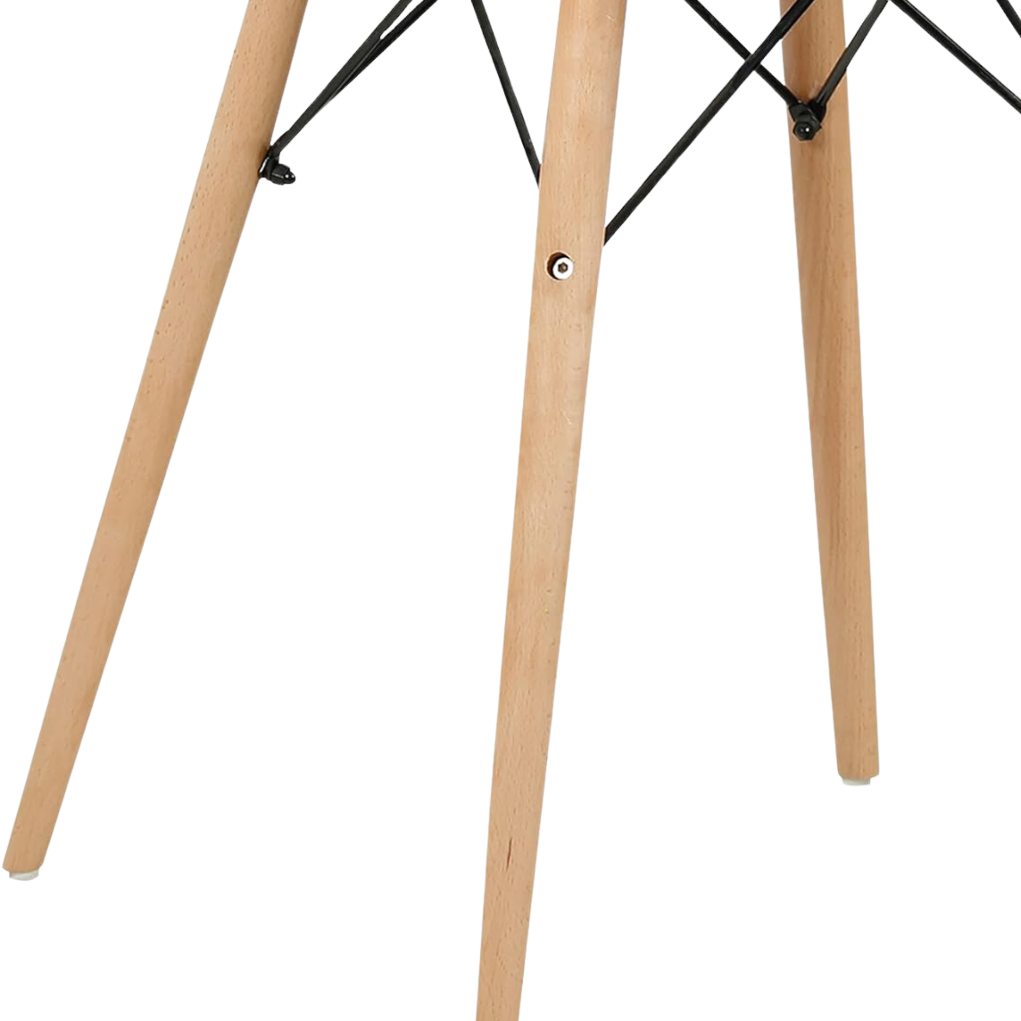 MESA COMEDOR REDONDA MELAMINA EAMES 80 DIAMETRO NEGRA-3