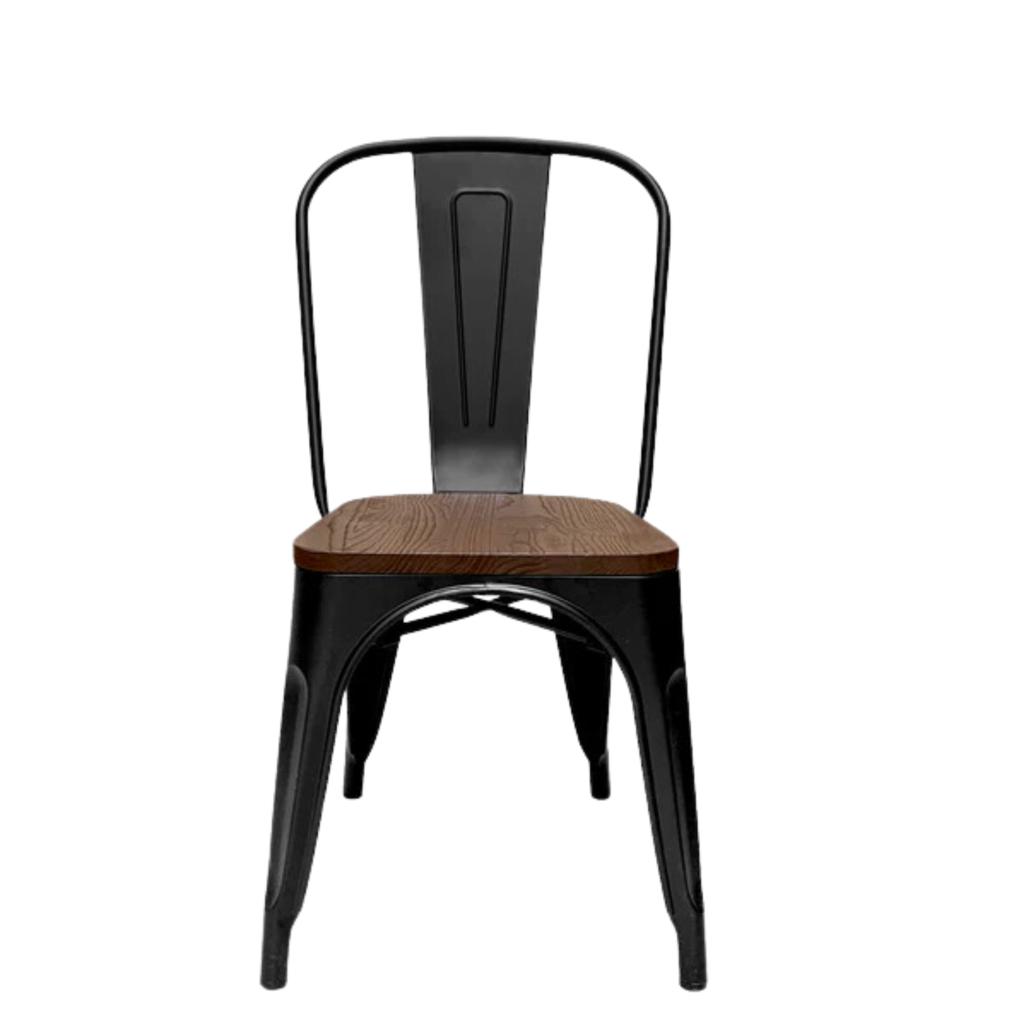 SET DE 2 SILLAS DE COMEDOR MADERA METAL TOLIX NEGRO-1