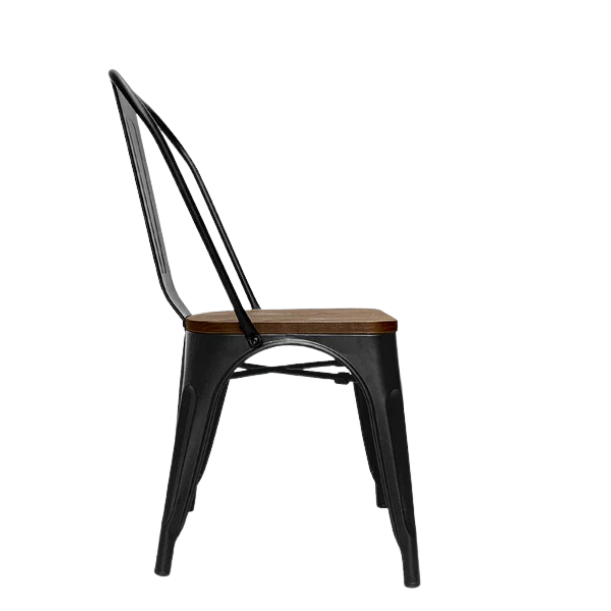 SET DE 2 SILLAS DE COMEDOR MADERA METAL TOLIX NEGRO-3