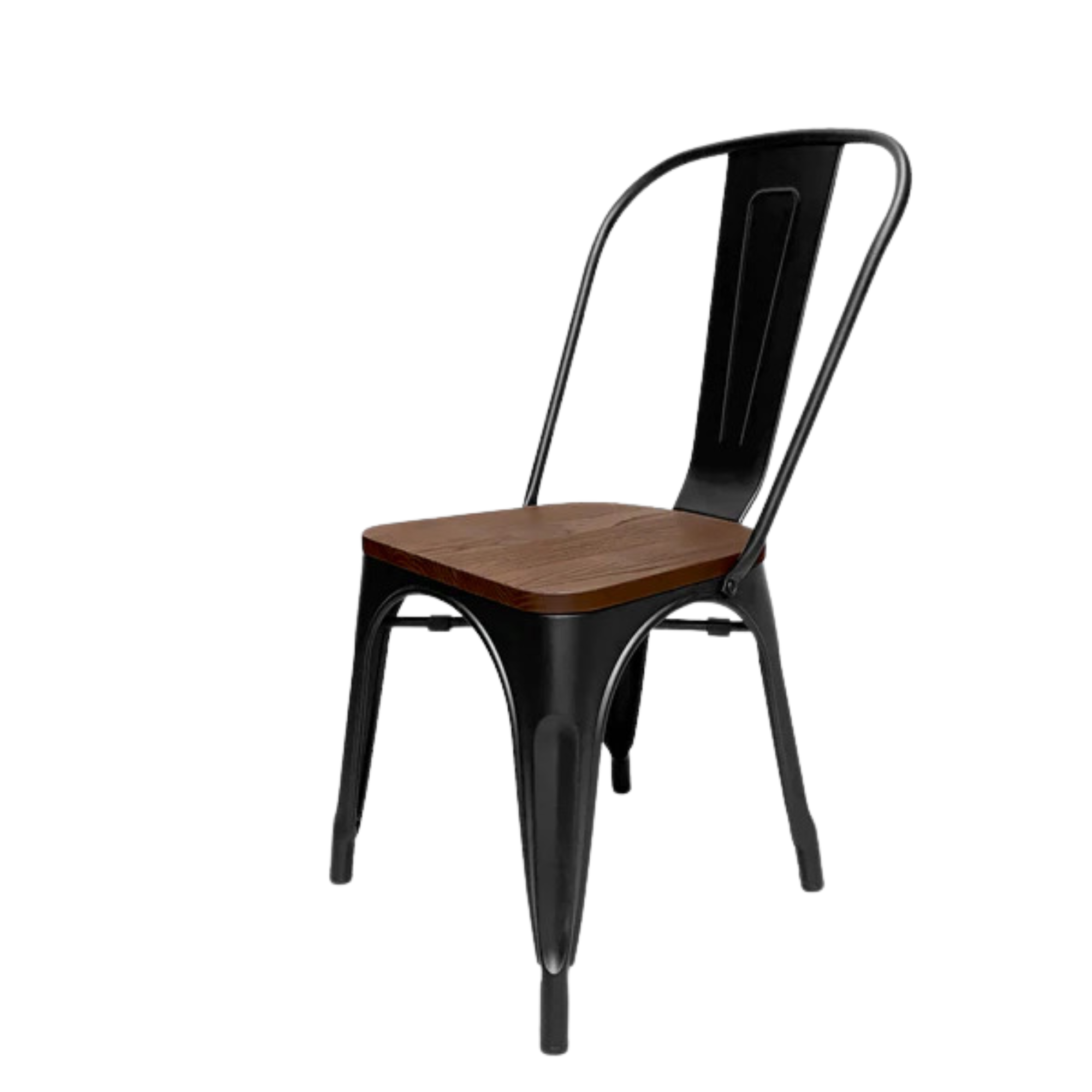 SET DE 2 SILLAS DE COMEDOR MADERA METAL TOLIX NEGRO-4