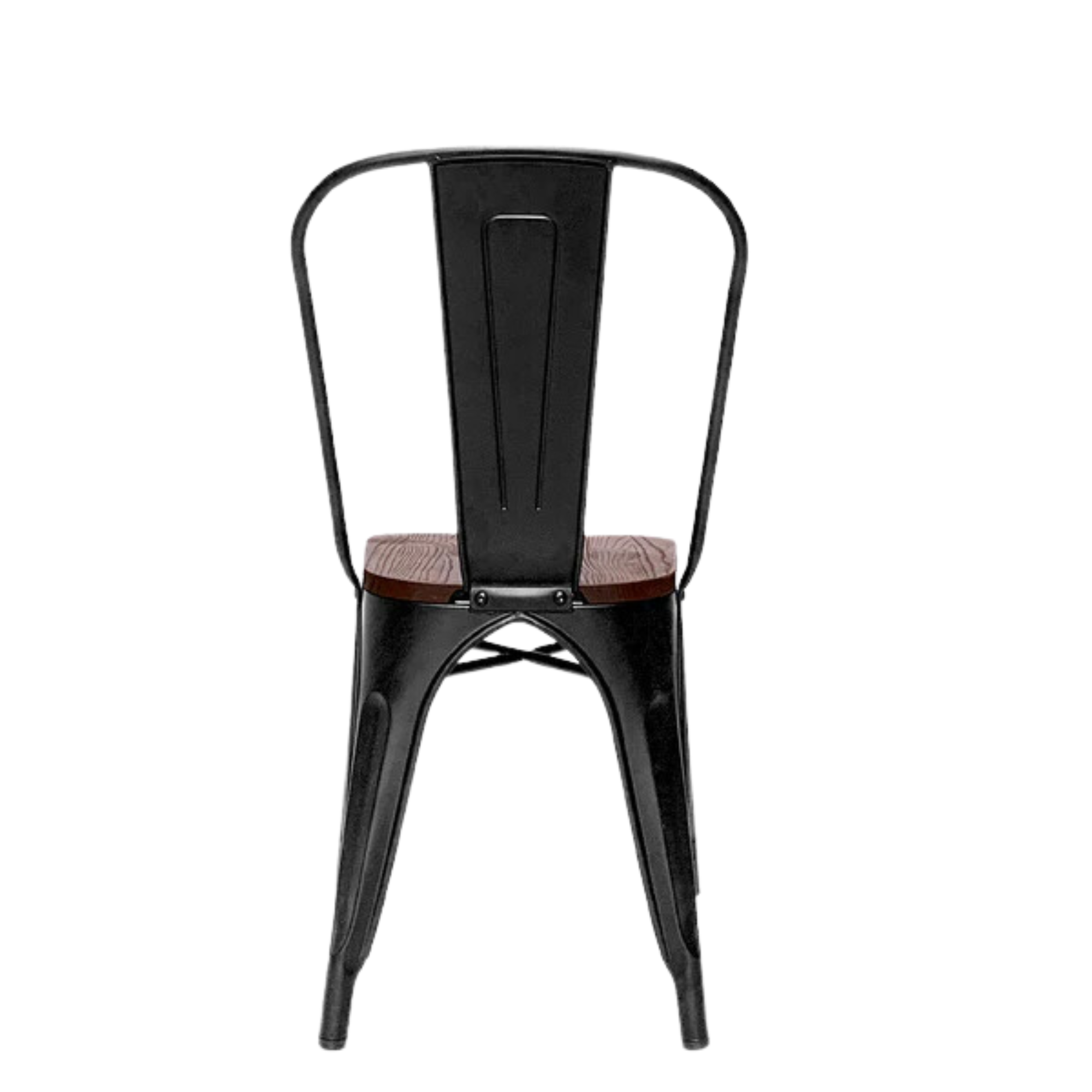 SET DE 2 SILLAS DE COMEDOR MADERA METAL TOLIX NEGRO-5