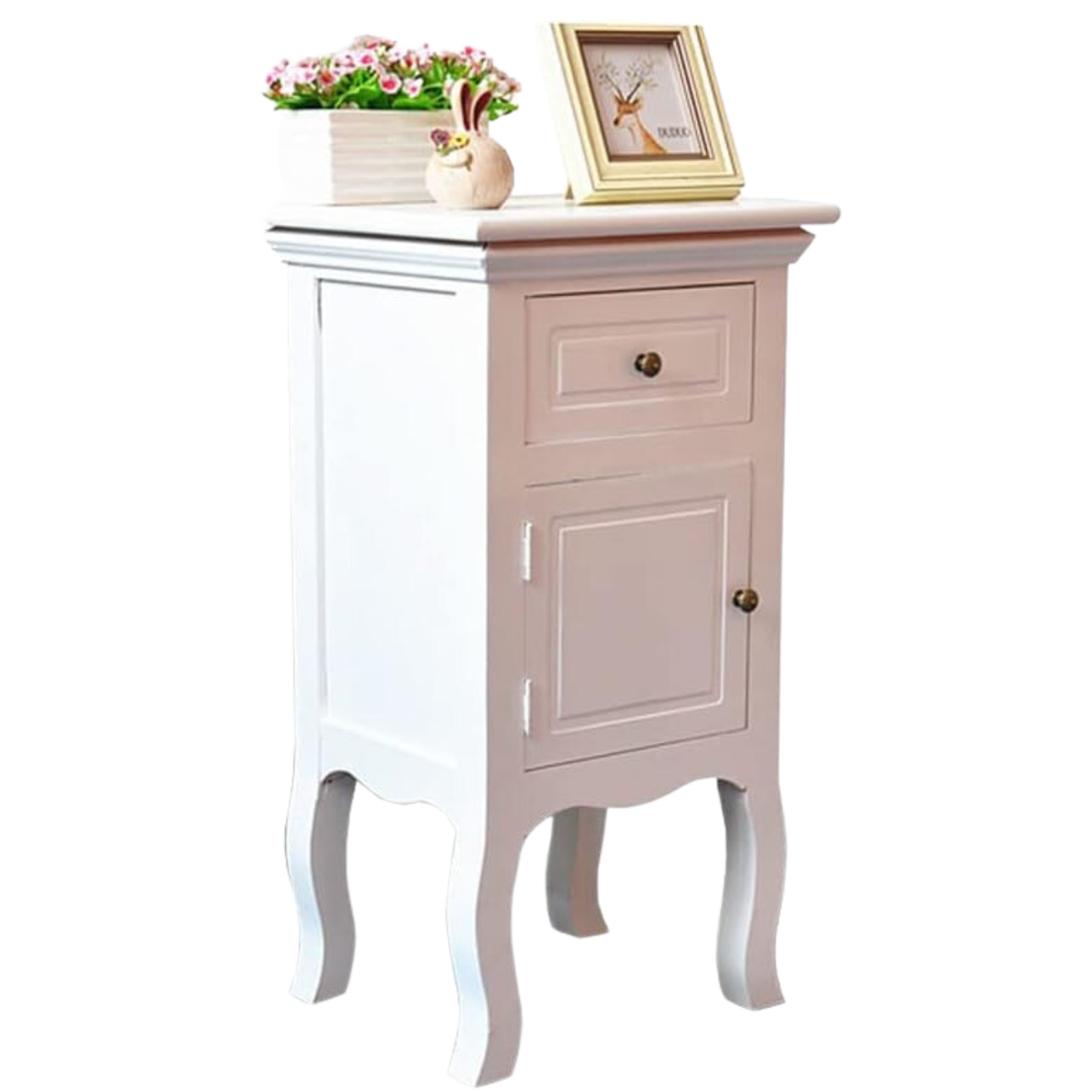 SET 2 VELADORES LIBRERO PARMA PUERTA + CAJON BLANCO-2