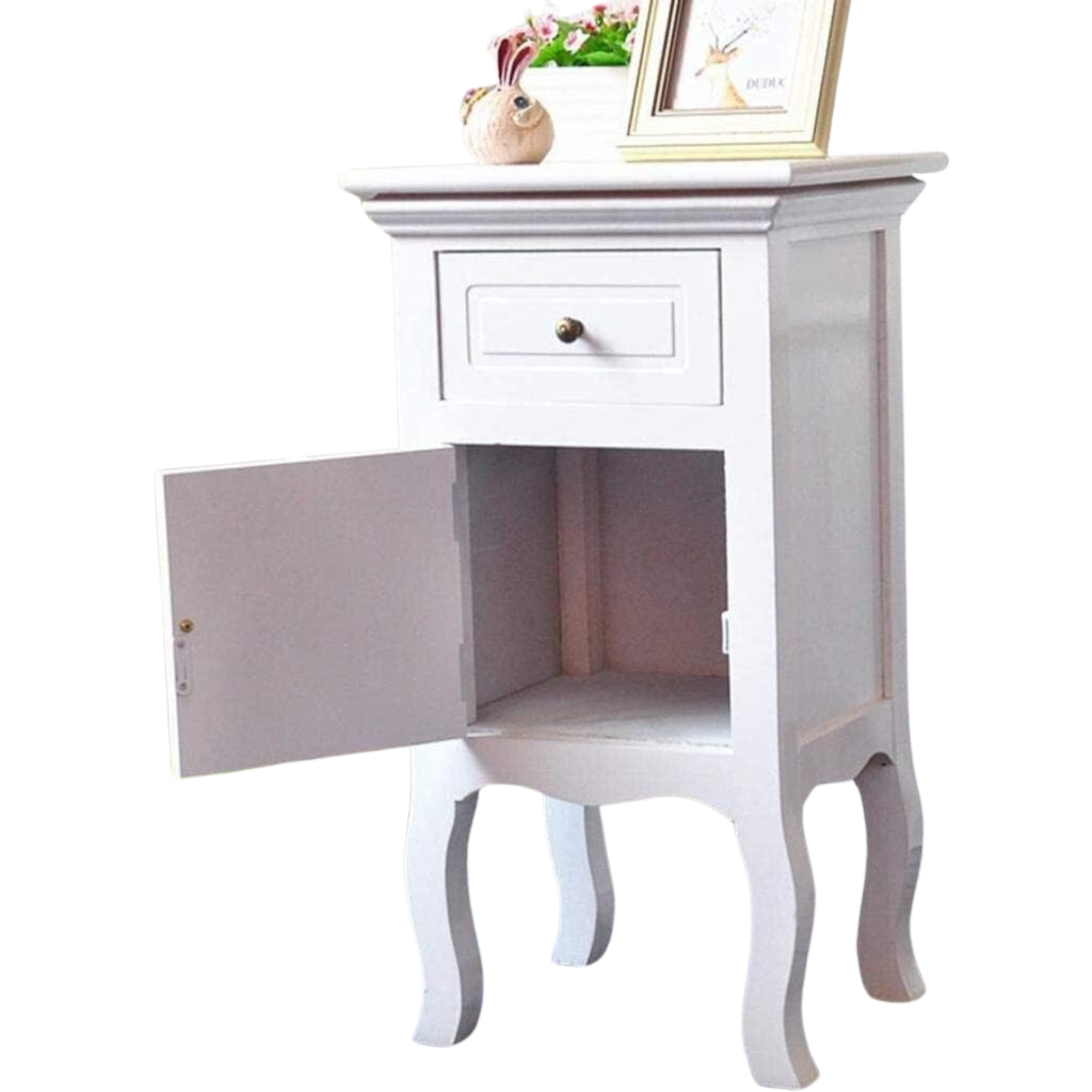 SET 2 VELADORES LIBRERO PARMA PUERTA + CAJON BLANCO-3