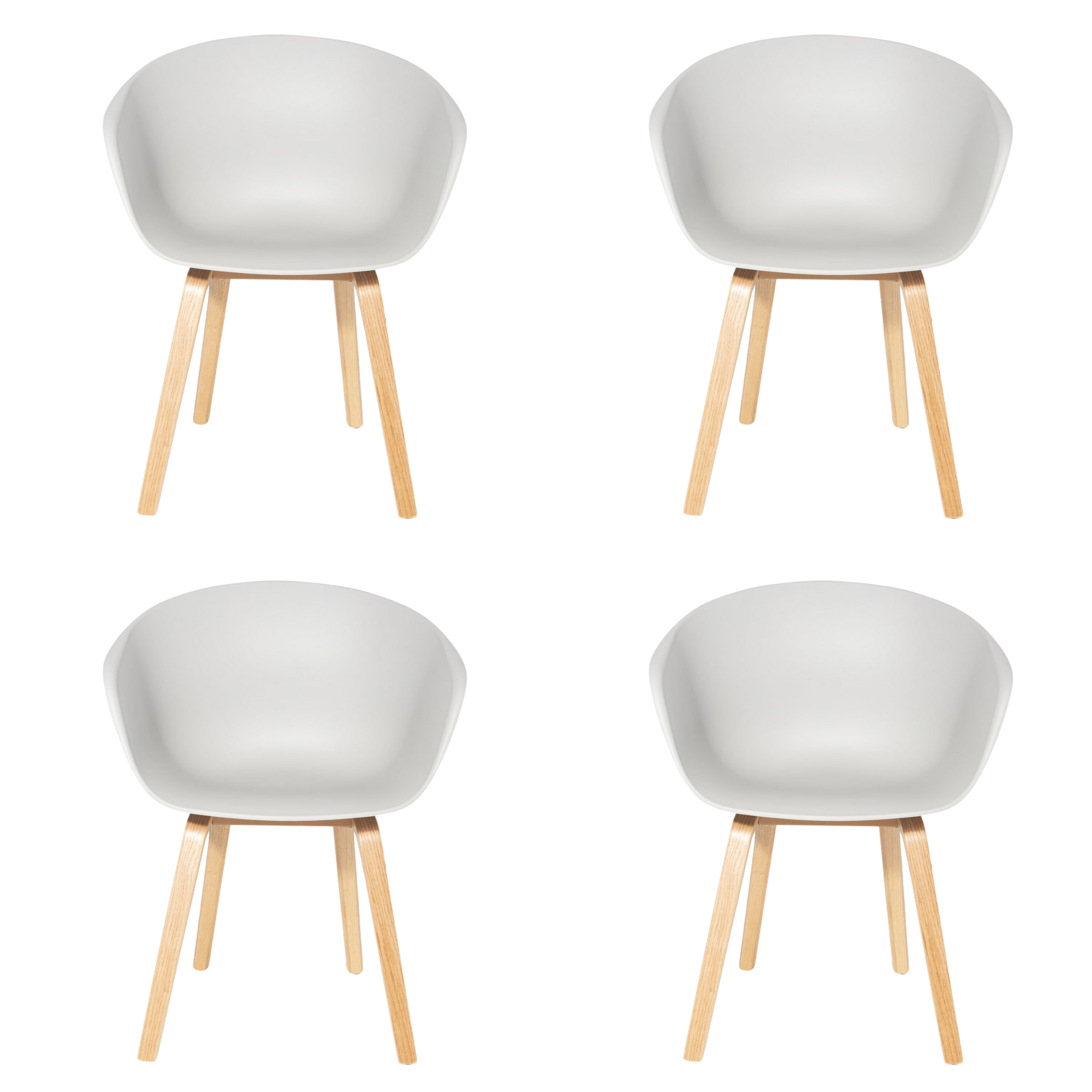 SET DE 4 SILLAS DE COMEDOR NAPOLES BLANCO-0
