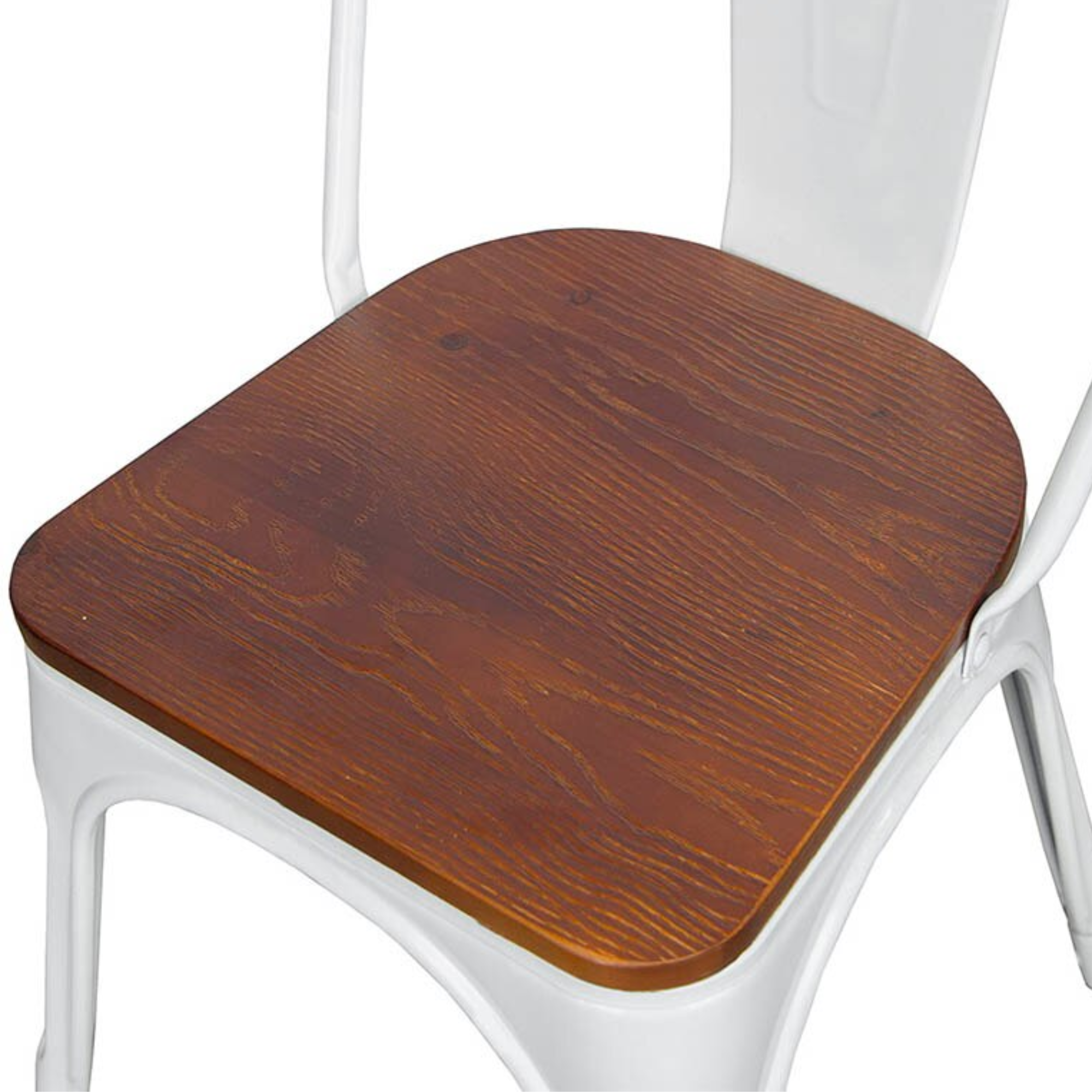 SET DE 2 SILLAS DE COMEDOR MADERA METAL TOLIX BLANCO-6