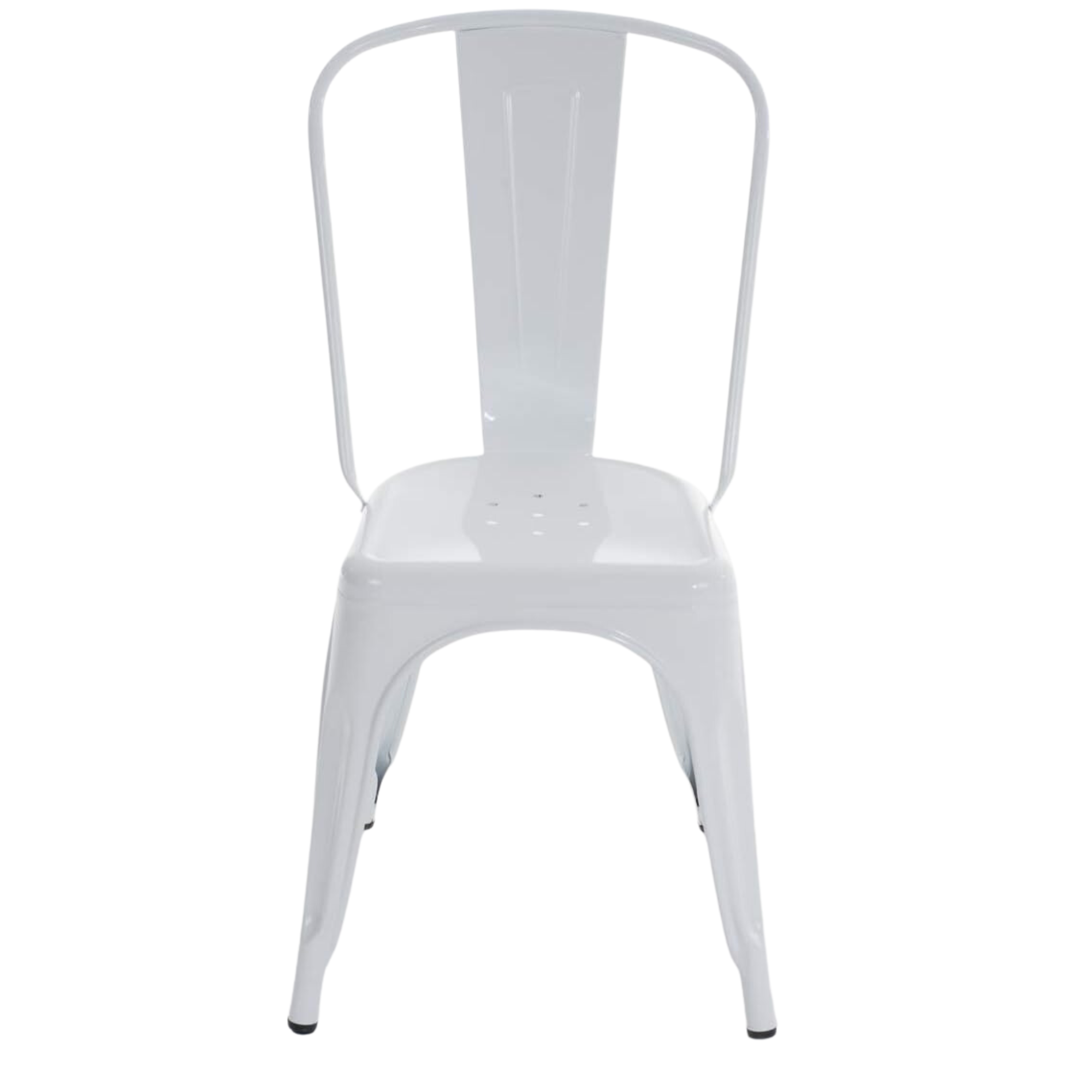 SET DE 4 SILLAS DE COMEDOR METAL TOLIX BLANCO-2