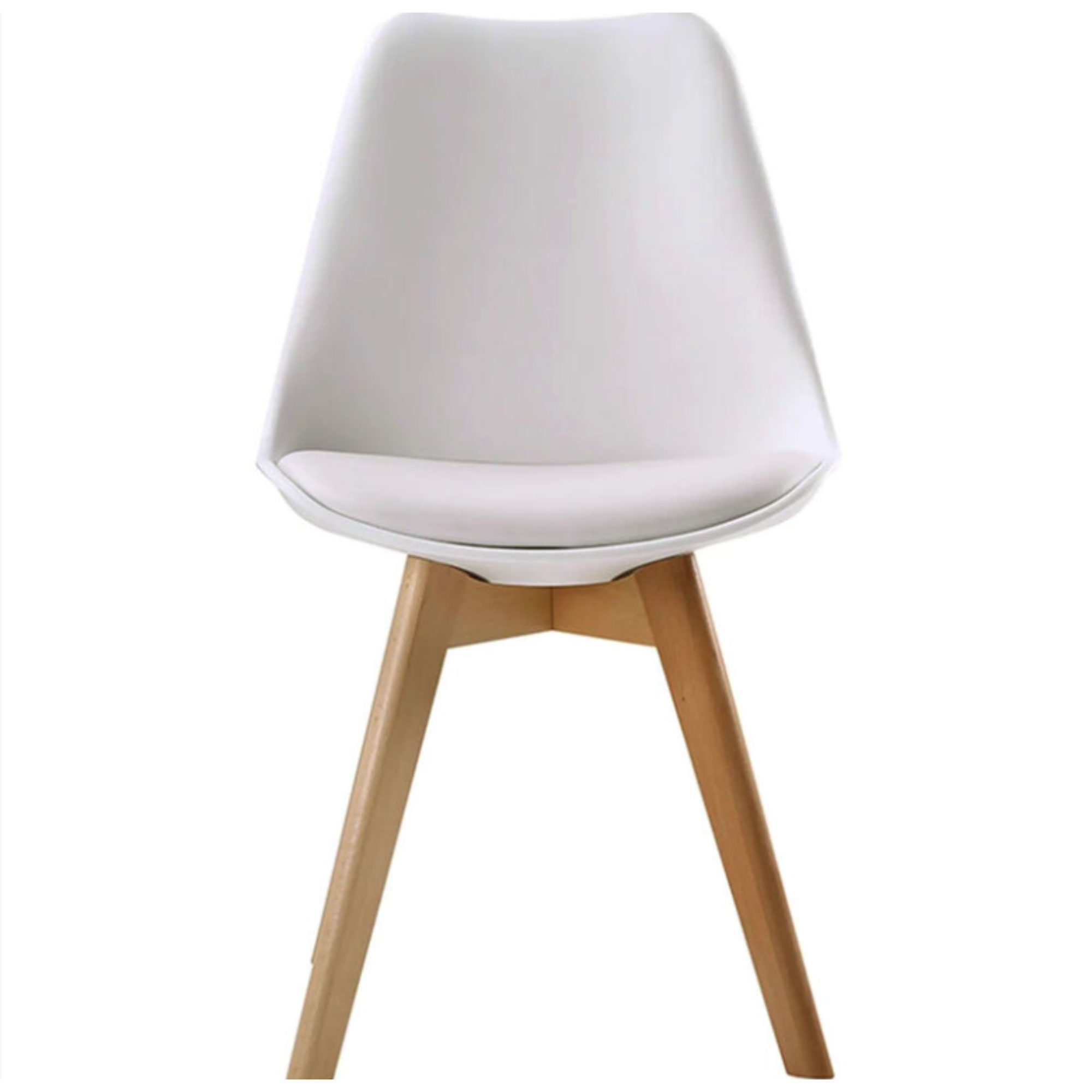 SET DE 2 SILLAS DE COMEDOR TULIP BLANCO MADERA-2