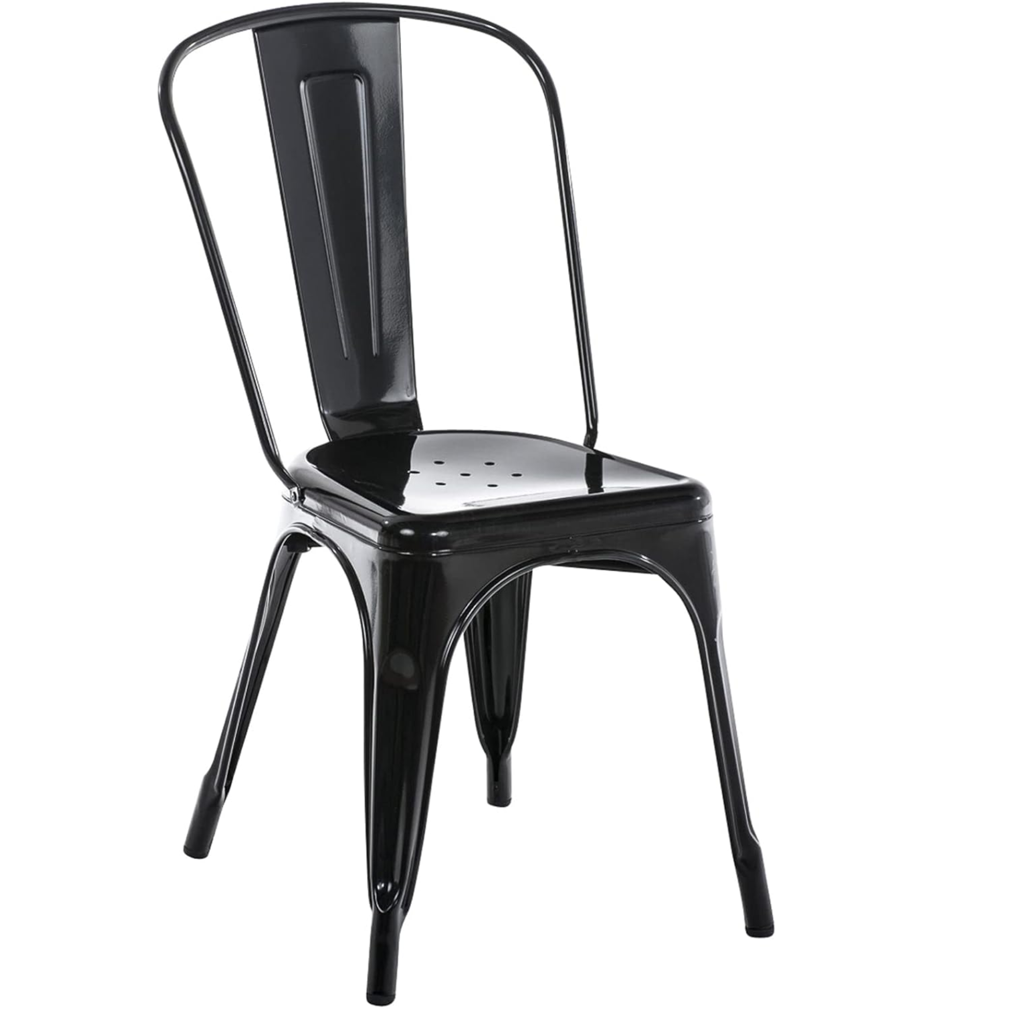 SET DE 4 SILLAS DE COMEDOR METAL TOLIX NEGRO-2