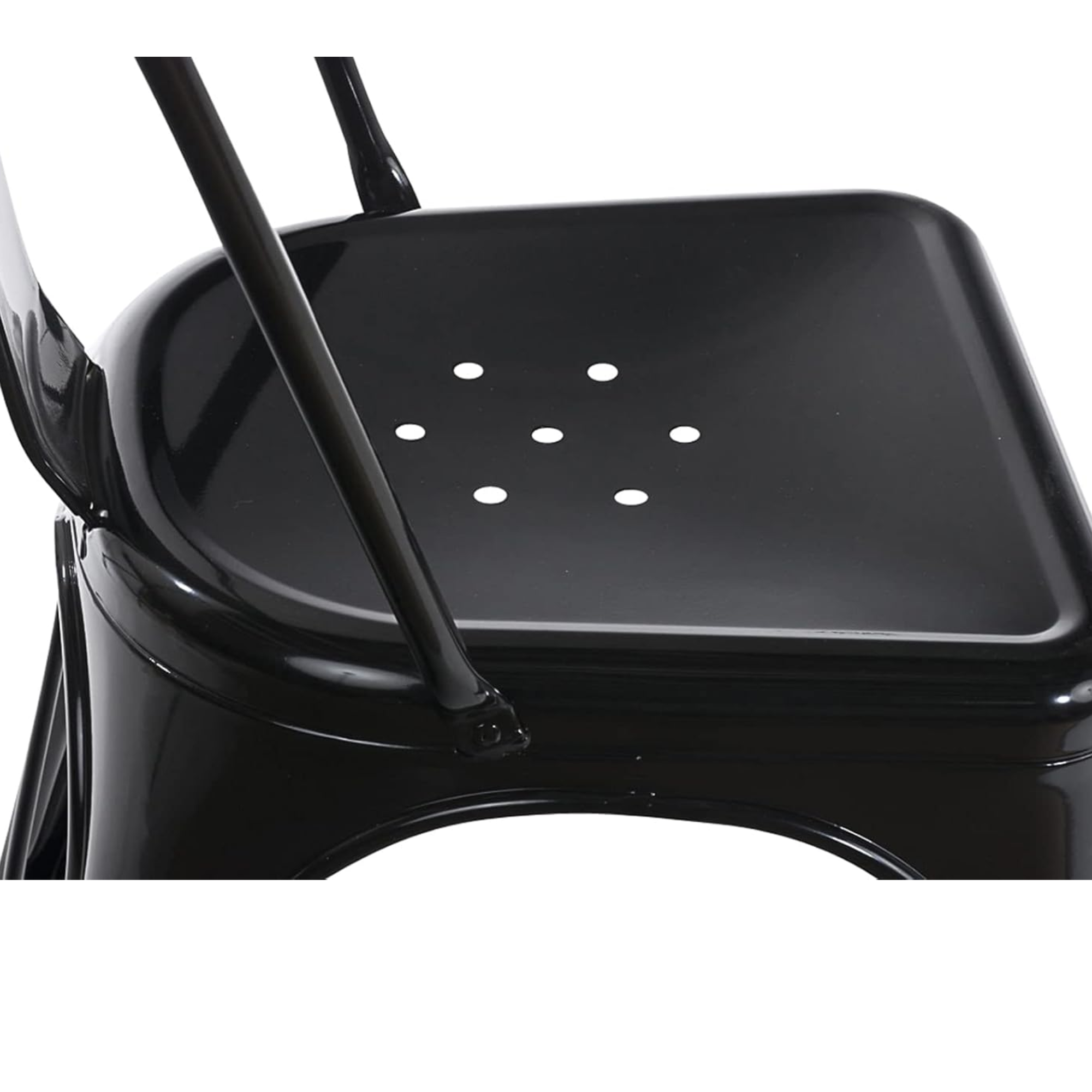 SET DE 4 SILLAS DE COMEDOR METAL TOLIX NEGRO-5