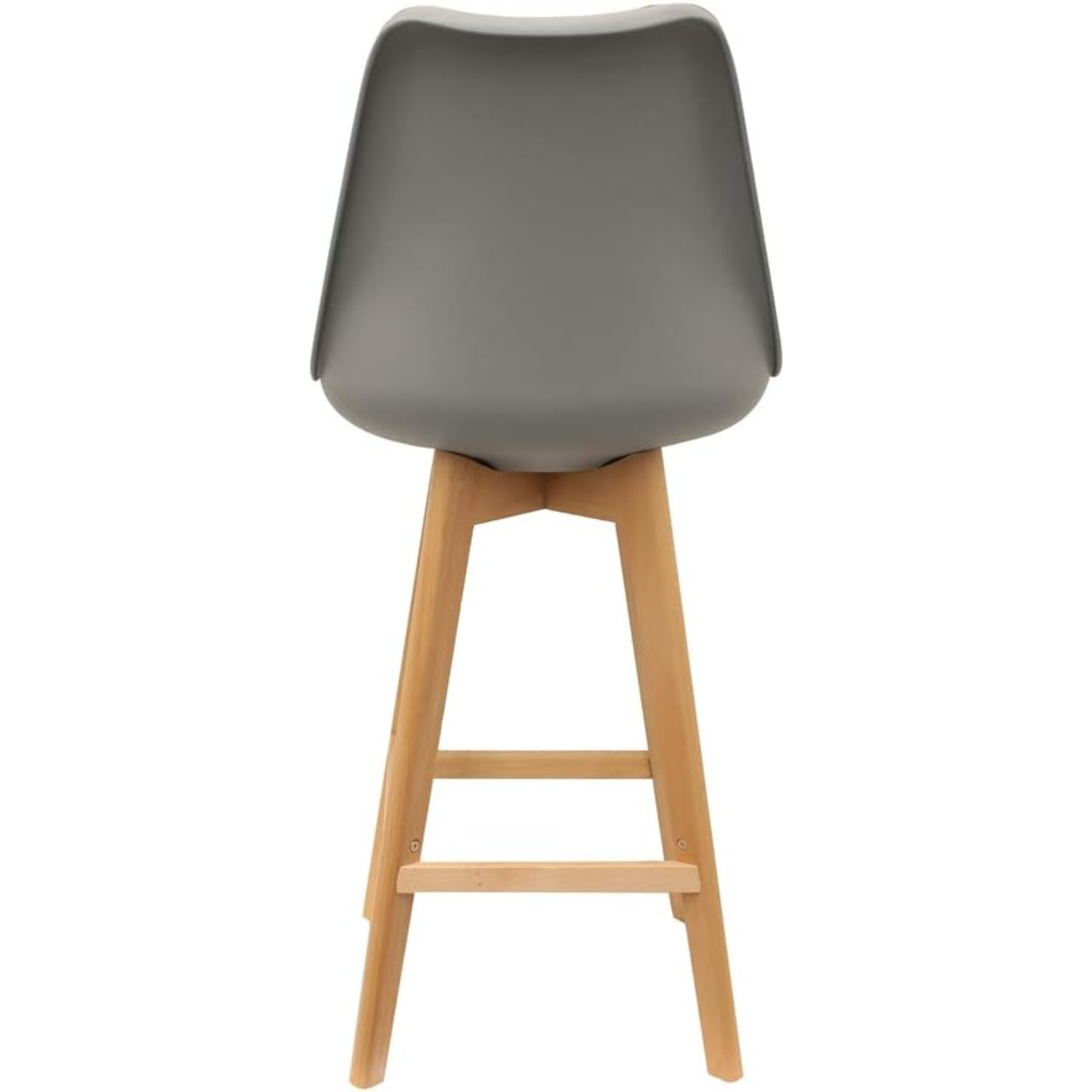 SET DE 4 PISOS DE BAR TULIP GRIS MADERA-3