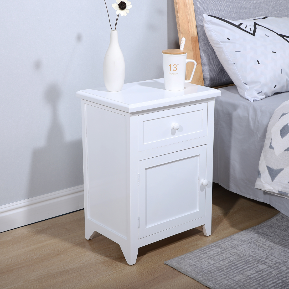 VELADOR LIBRERO VALDIVIA 1 PUERTA 1 CAJON BLANCO-1