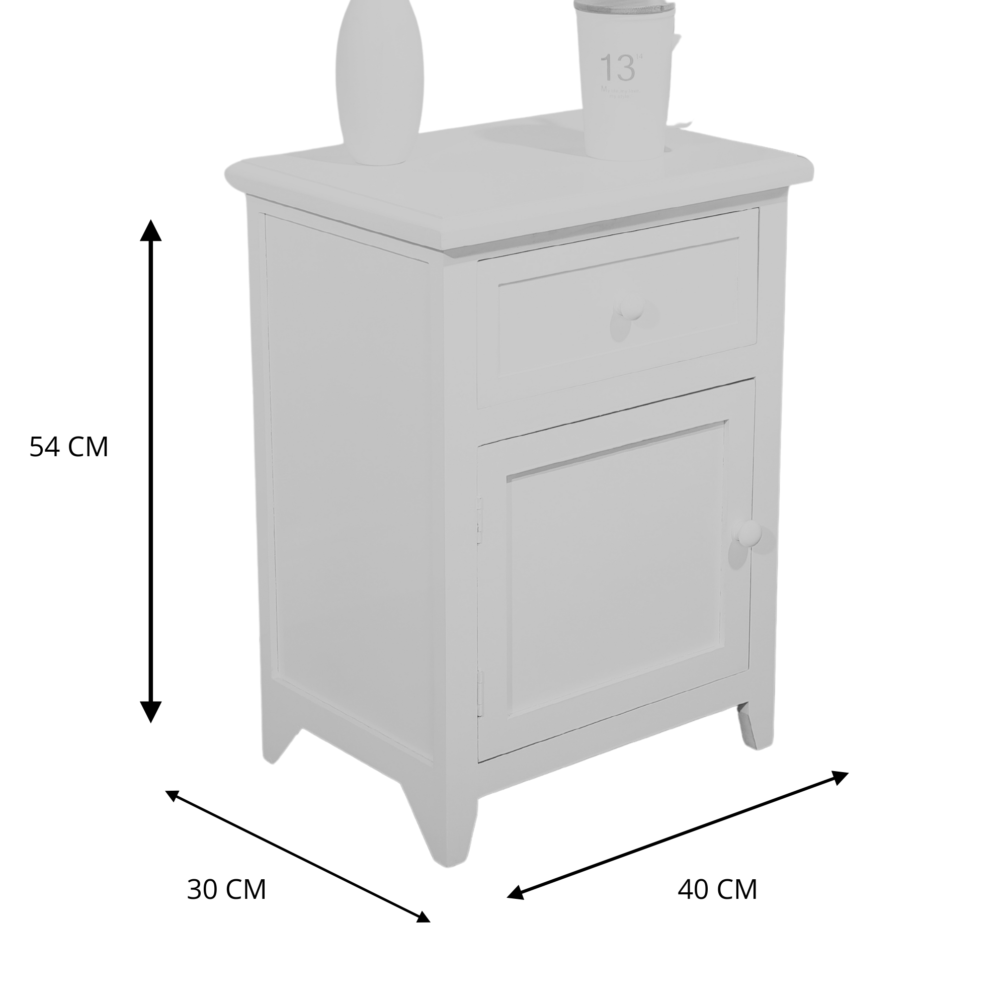 VELADOR LIBRERO VALDIVIA 1 PUERTA 1 CAJON BLANCO-2