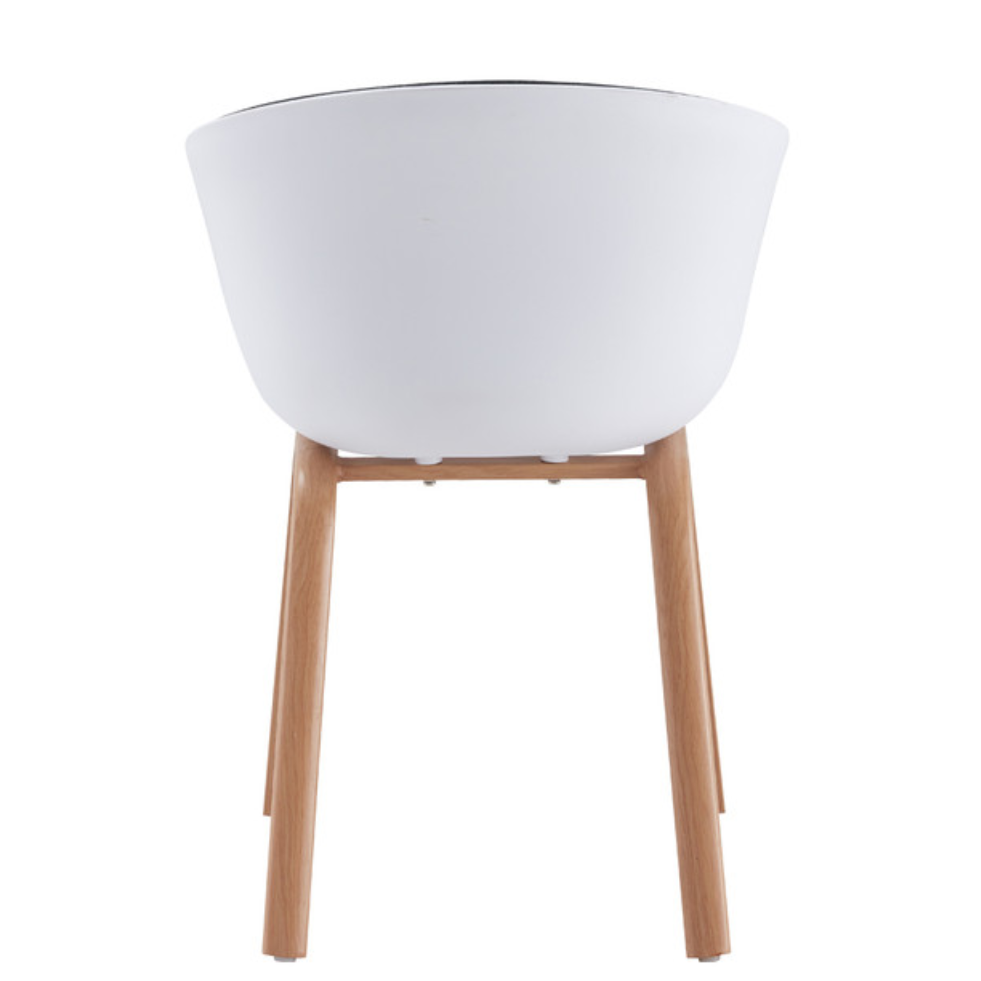 SET DE 2 SILLAS DE COMEDOR NAPOLES  NEGRO BLANCO-4