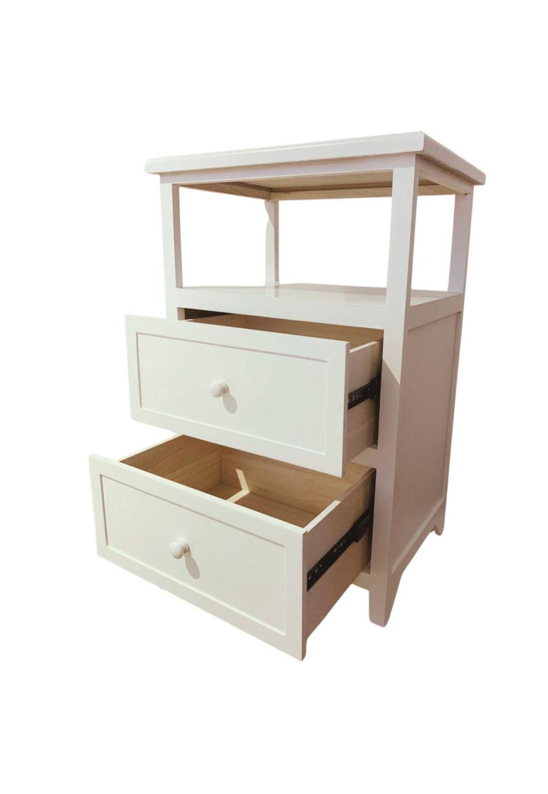 SET 2 VELADORES DORMITORIO PALLAVICINI 2 CAJONES BLANCO-4