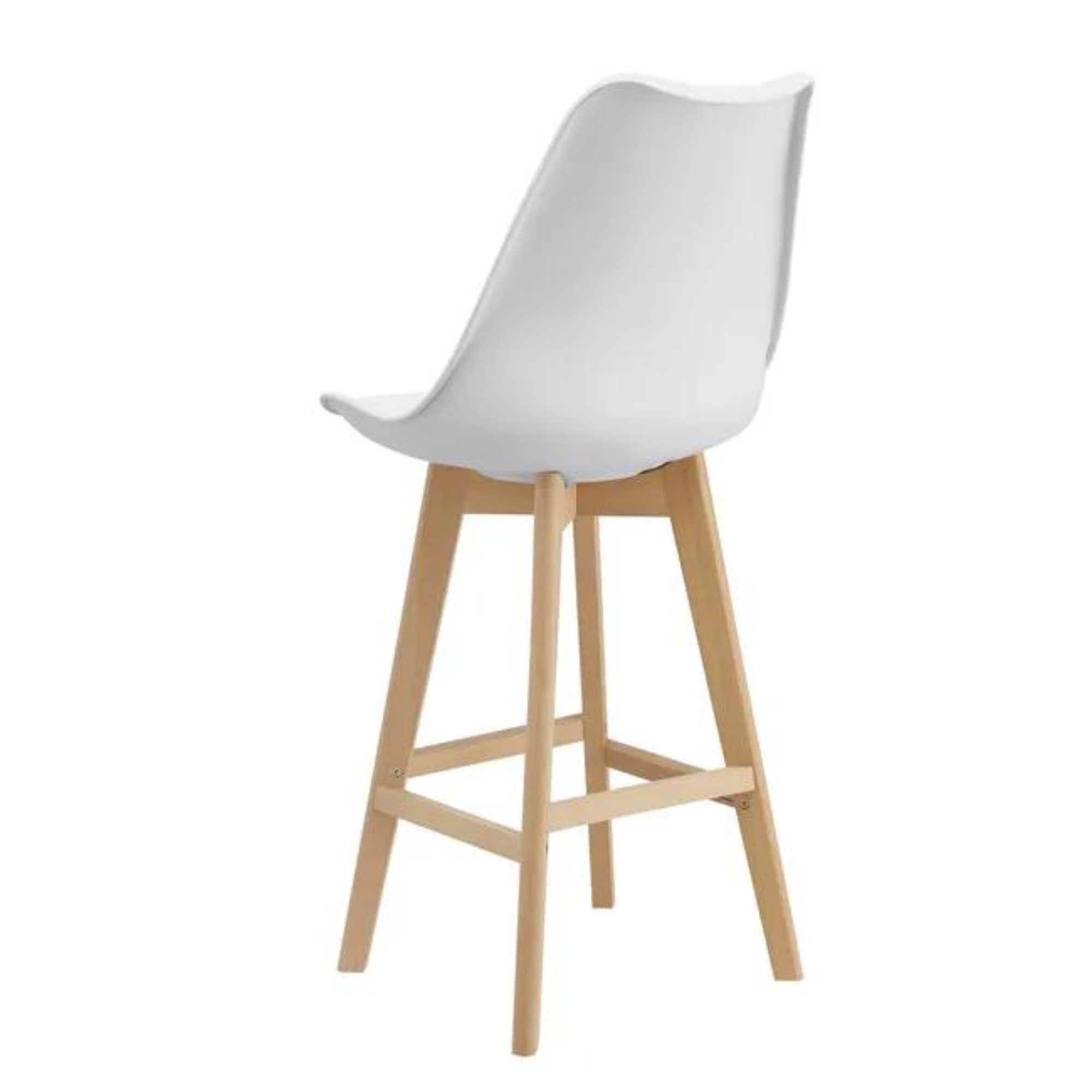 SET DE 2 PISOS DE BAR TULIP BLANCO MADERA-6