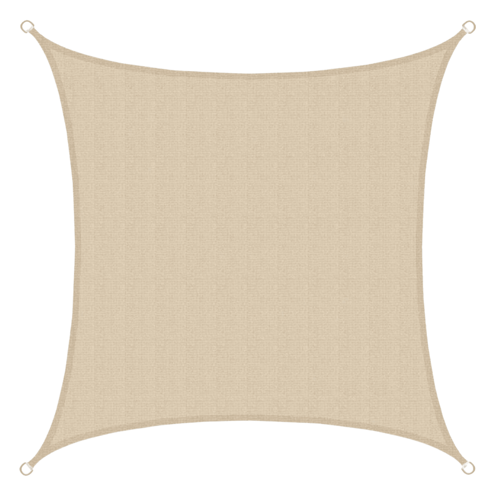 TOLDO VELA QUITASOL CUADRADO 3x3 MT HDPE BEIGE-0