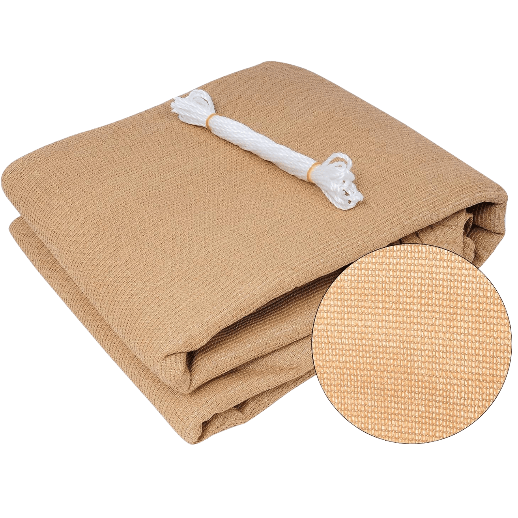 TOLDO VELA QUITASOL CUADRADO 3x3 MT HDPE BEIGE-4