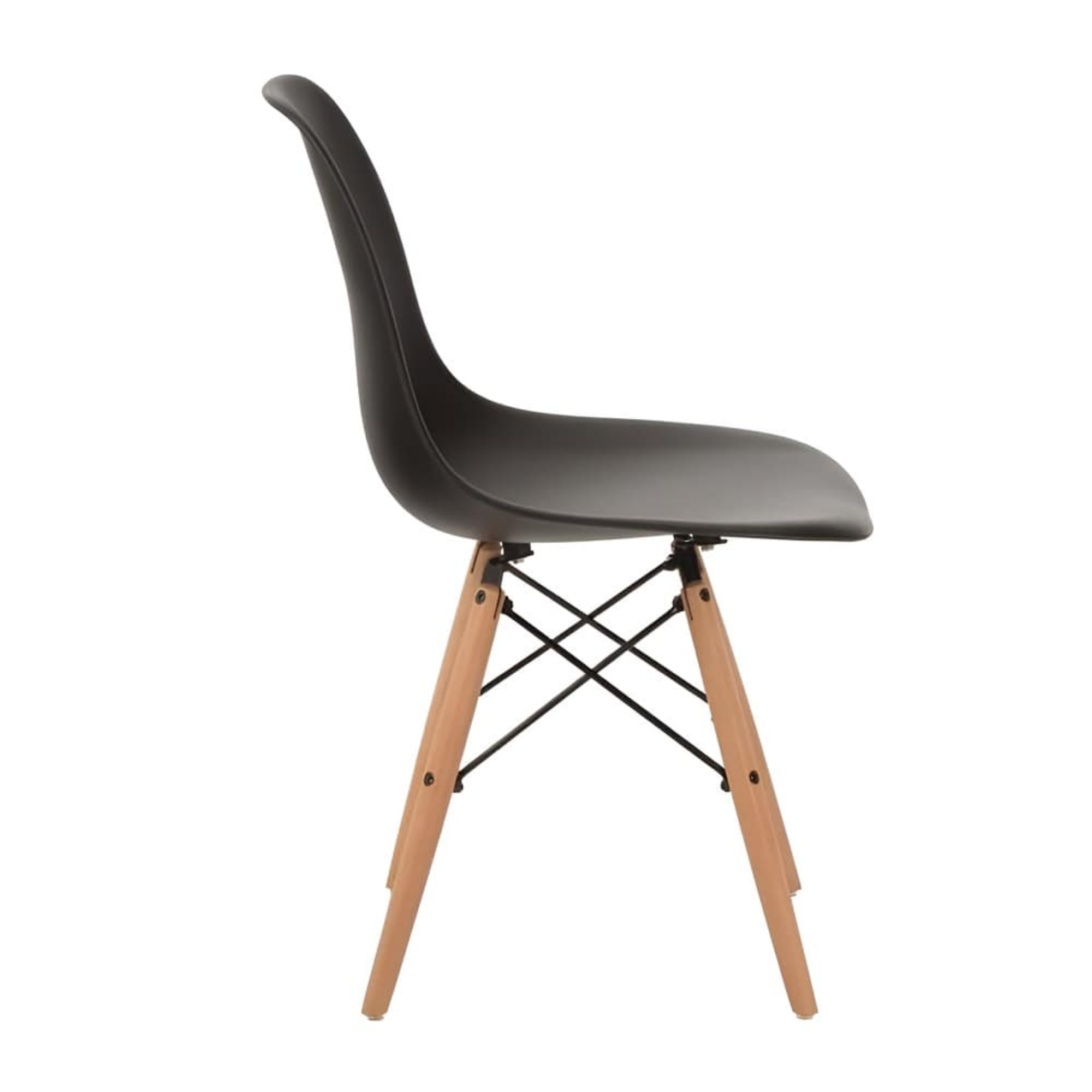 SET DE 4 SILLAS DE COMEDOR EAMES NEGRO-3
