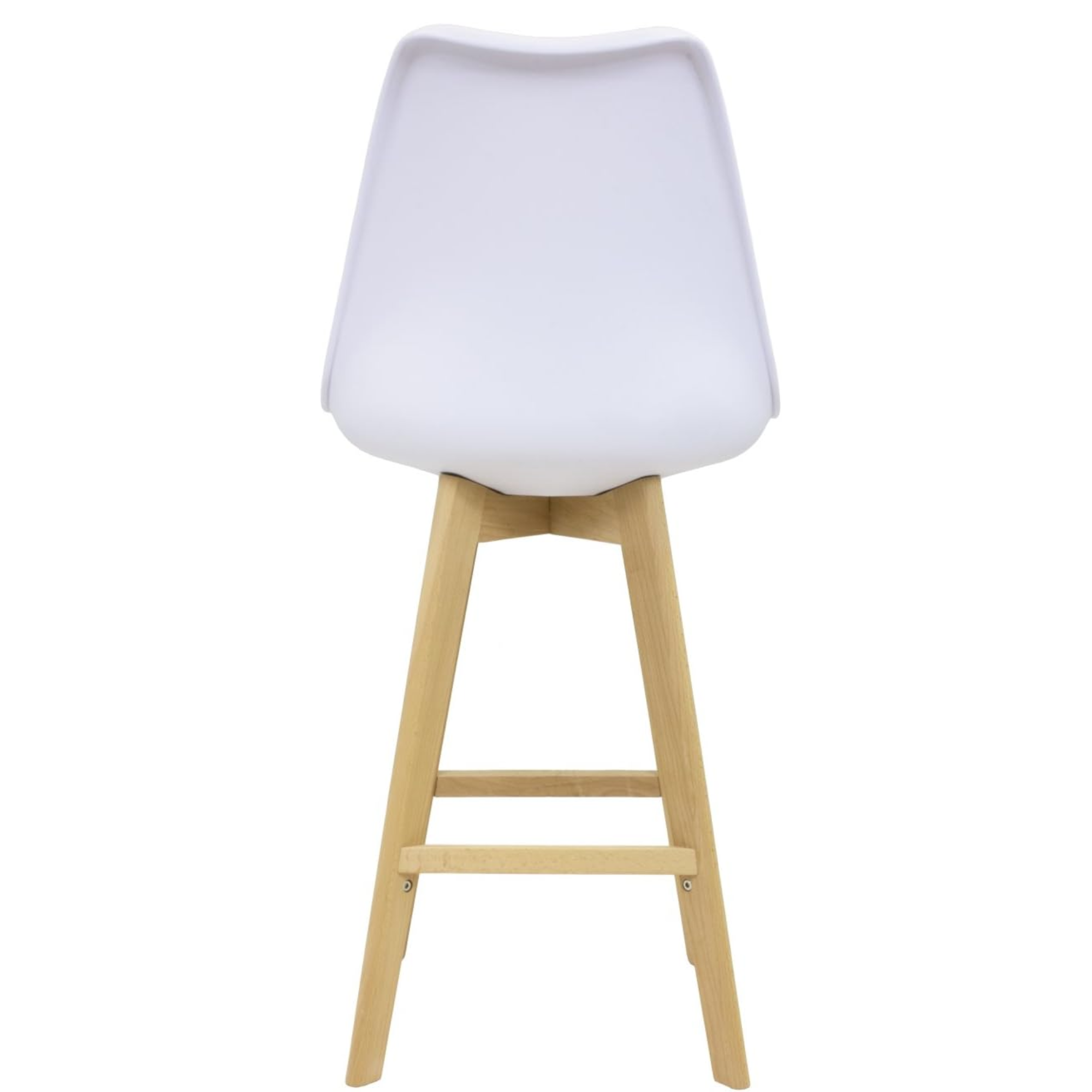 SET DE 4 PISOS DE BAR TULIP BLANCO MADERA-5