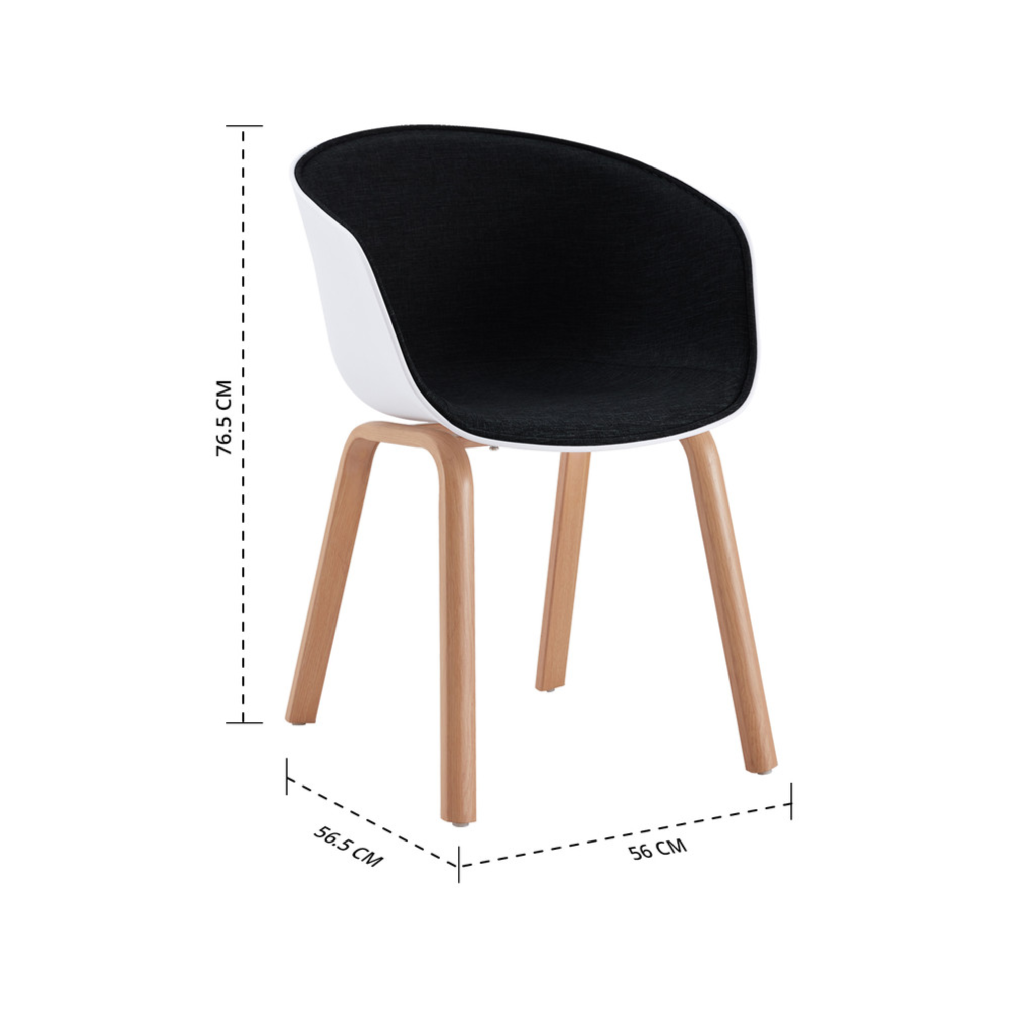 SET DE 2 SILLAS DE COMEDOR NAPOLES BLANCO-5
