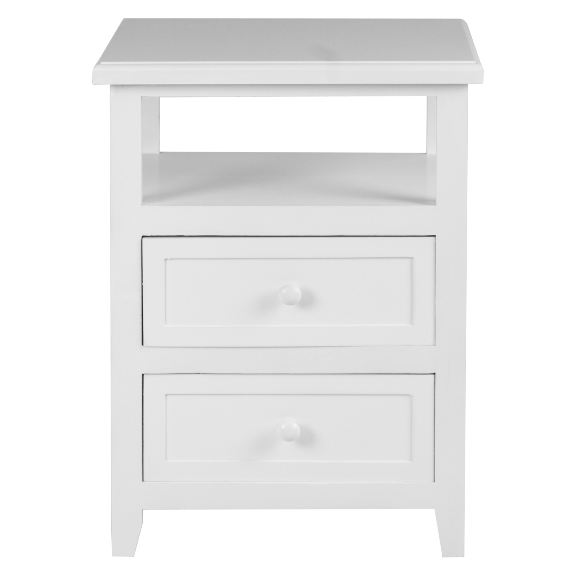 VELADOR DORMITORIO TRANI 2 CAJONES BLANCO-0