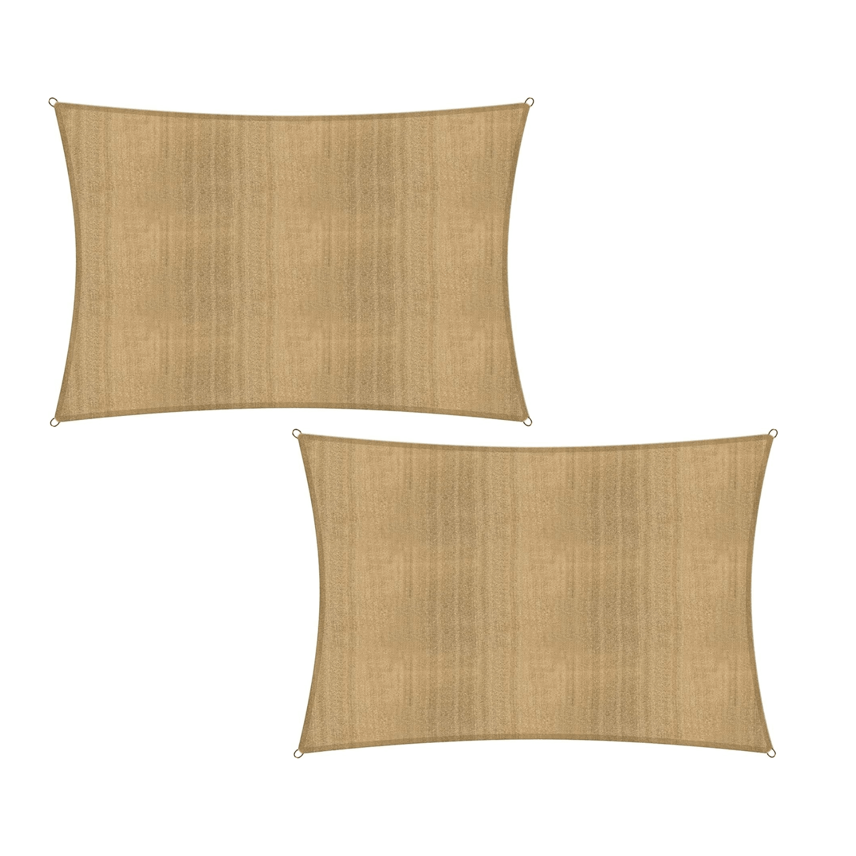 SET DE 2 TOLDOS VELA QUITASOL RECTANGULAR 5x3 MT HDPE BEIGE-0