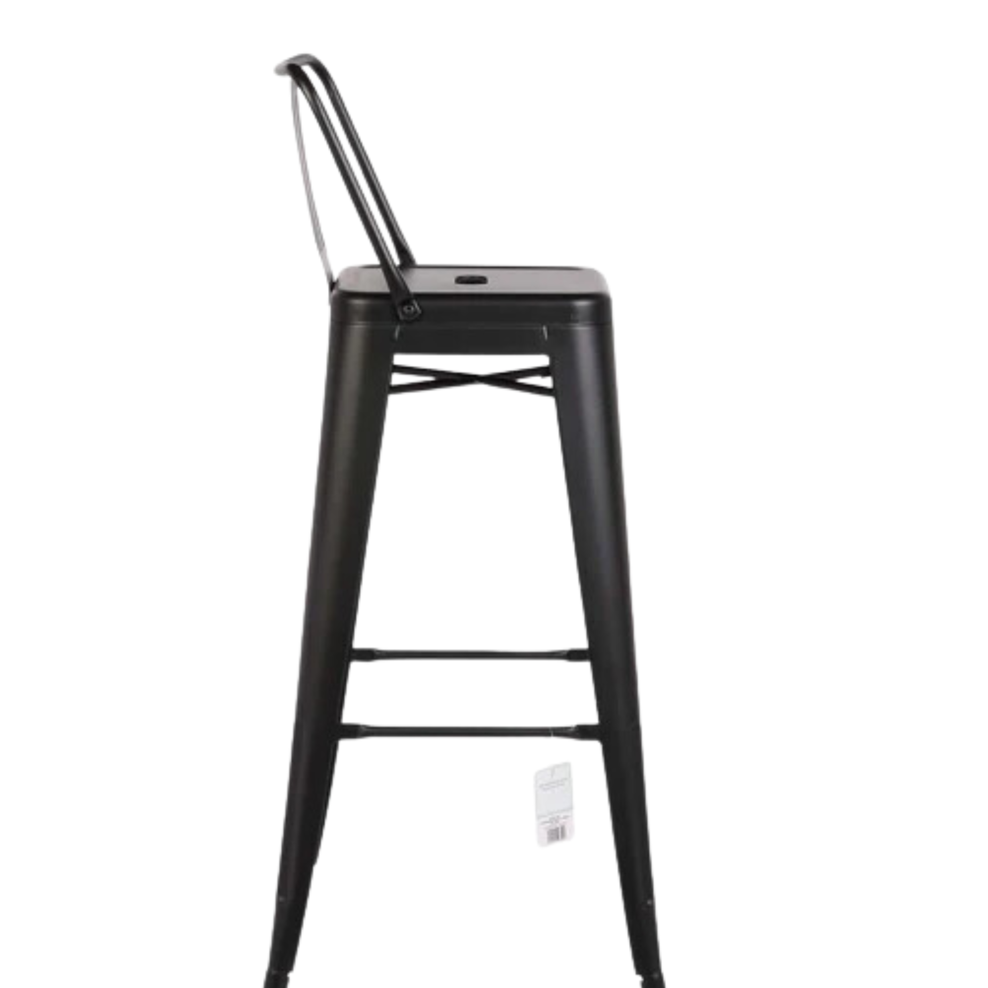 SET DE 2 PISOS DE BAR METAL TOLIX NEGRO C/RESPALDO -2