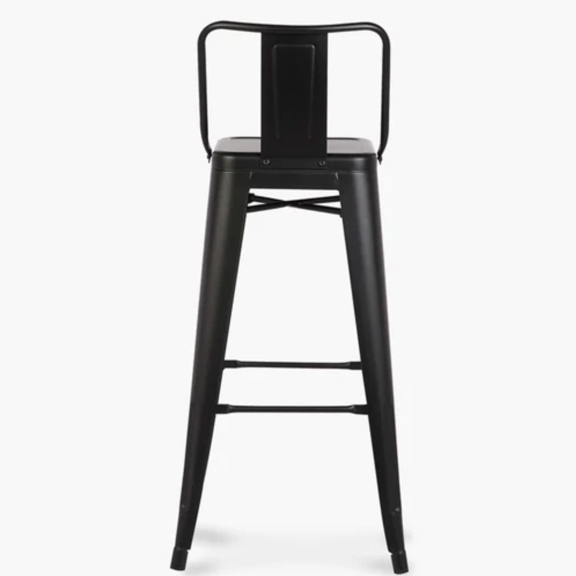 SET DE 2 PISOS DE BAR METAL TOLIX NEGRO C/RESPALDO -3