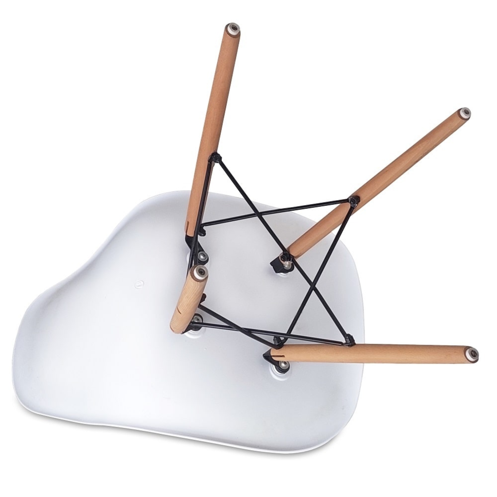 SET DE 4 SILLAS DE COMEDOR EAMES BLANCA-6