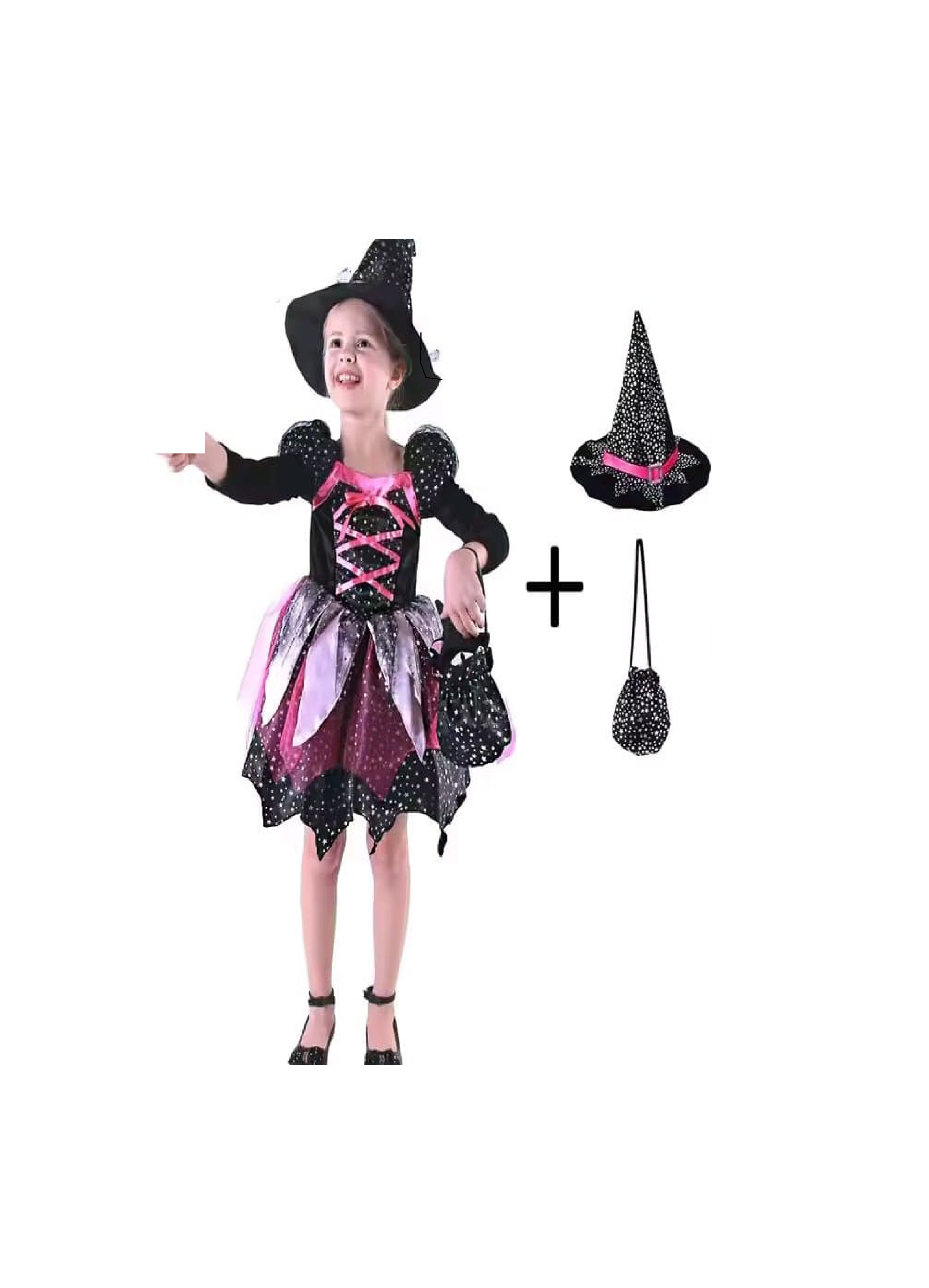 Set disfraz y accesorios para niña 5 a 6 años P769-1