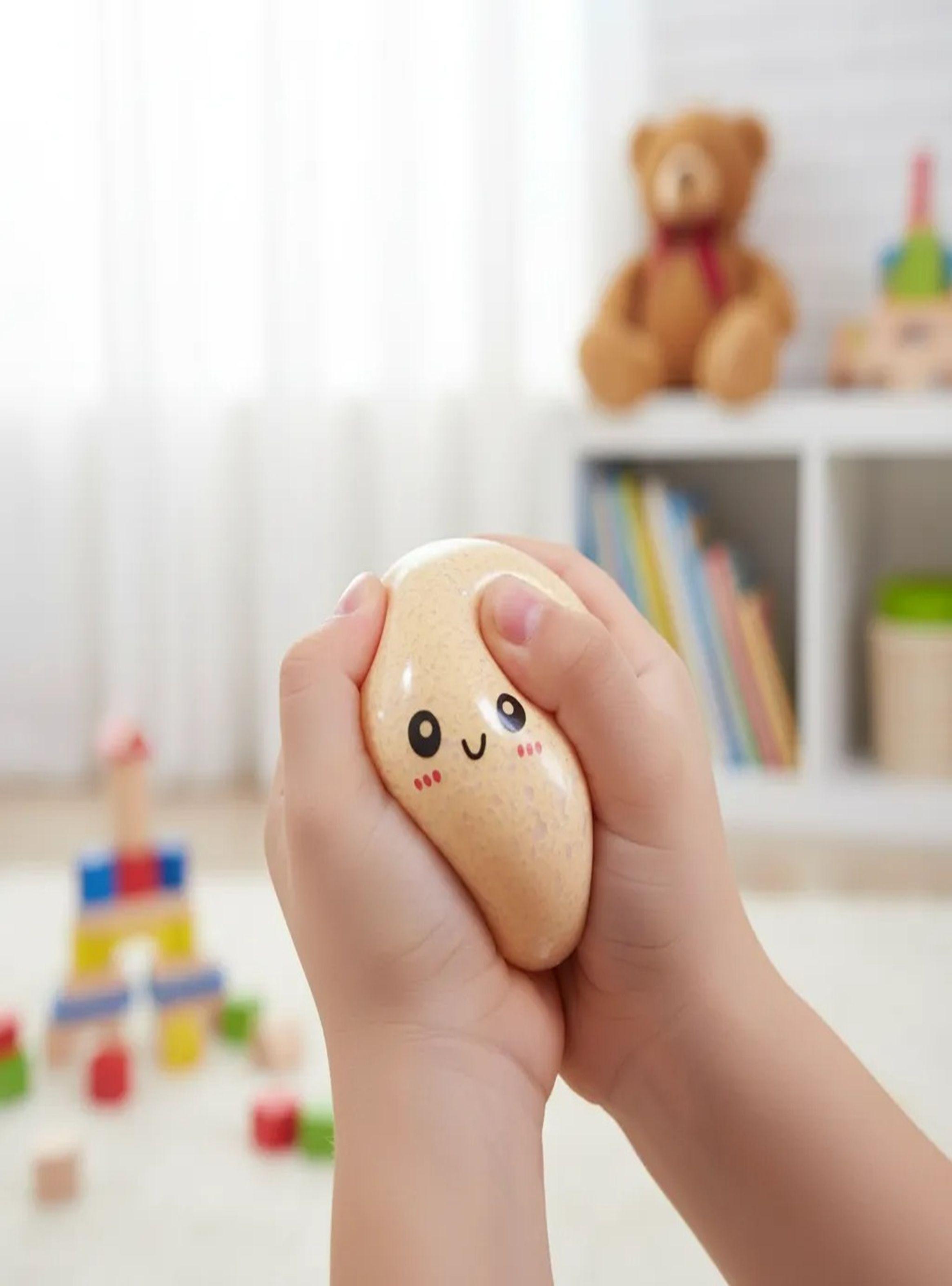 Juguete squishy Dumpling brillante antiestrés 8.5cm.-0