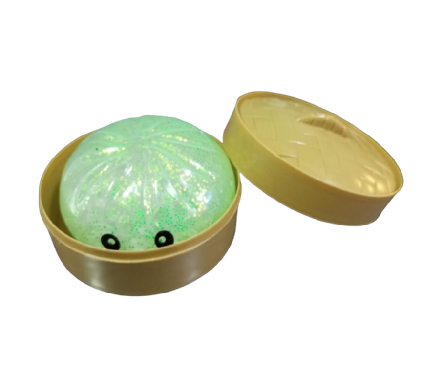 Juguete squishy Dumpling brillante antiestrés 8.5cm-1