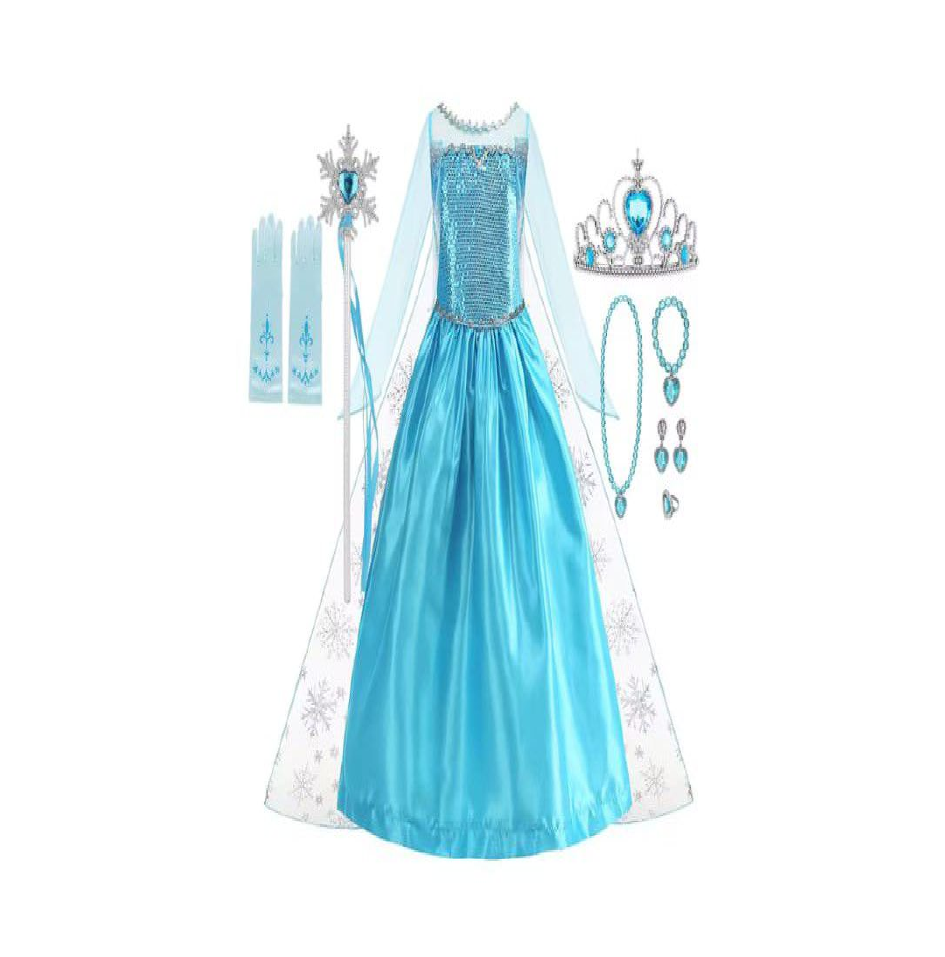 Set disfraz y accesorios para niña 3a 4 años P784 CELESTE-0