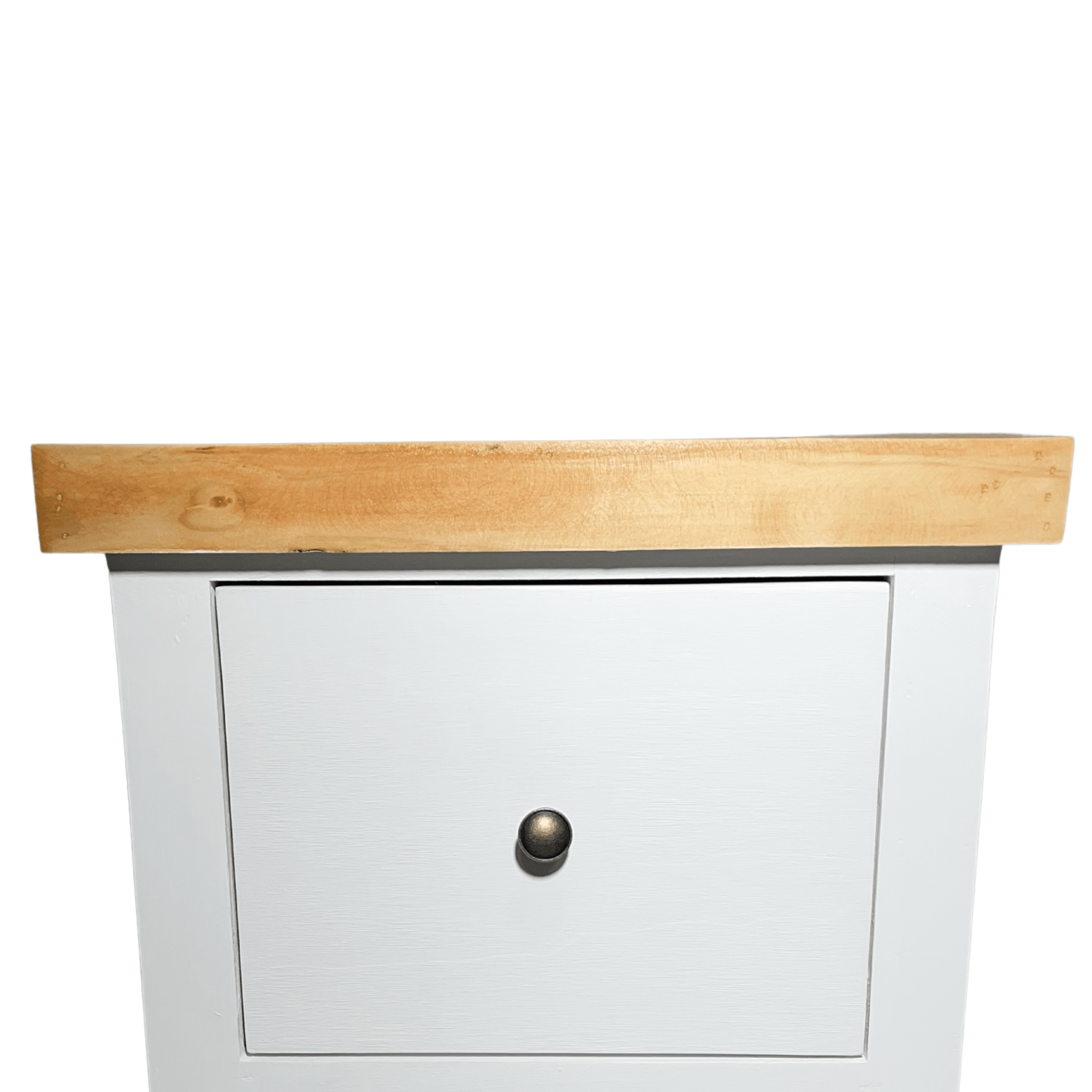 VELADOR DORMITORIO BARI 2 CAJONES BLANCO MADERA RUSTICO-5