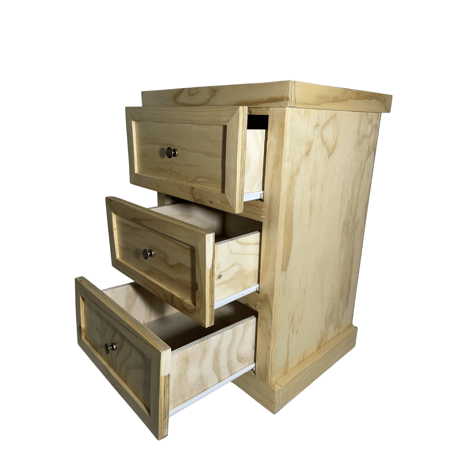 SET VELADORES DORMITORIO CATANIA 3 CAJONES MADERA NATURAL-3