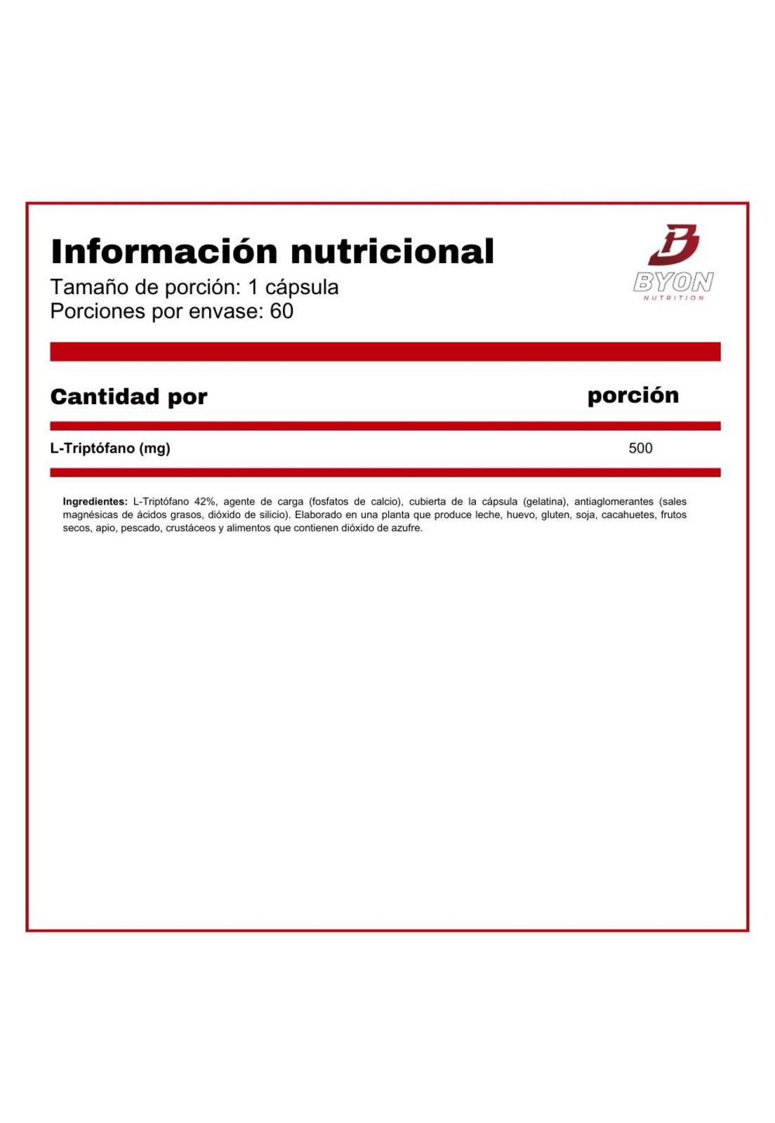 Triptofano 500 mg 60 cápsulas-1