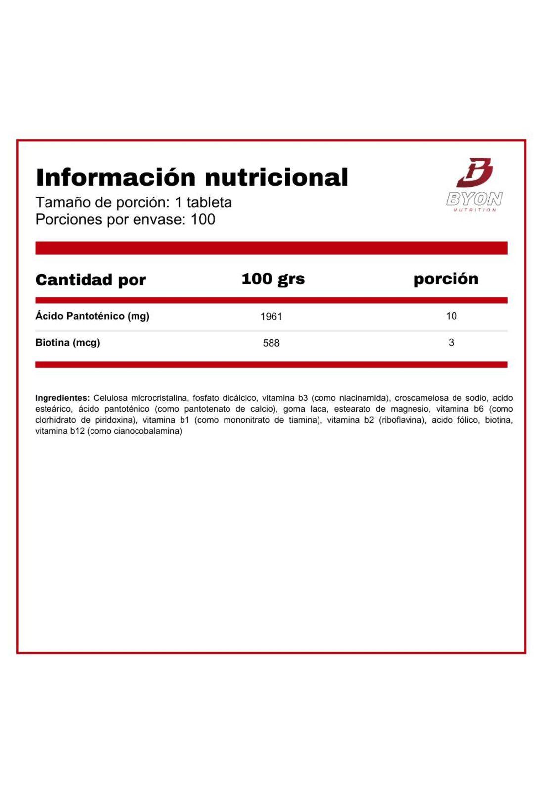 B-complex 100 tabletas-2