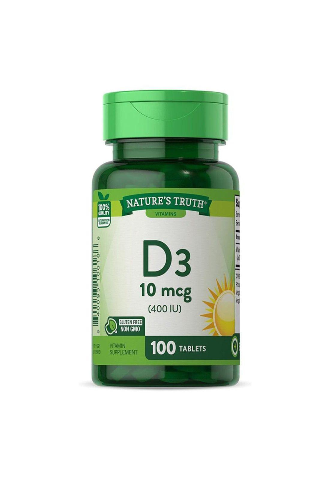 Vitamina D3 400iu 100 tabletas-0