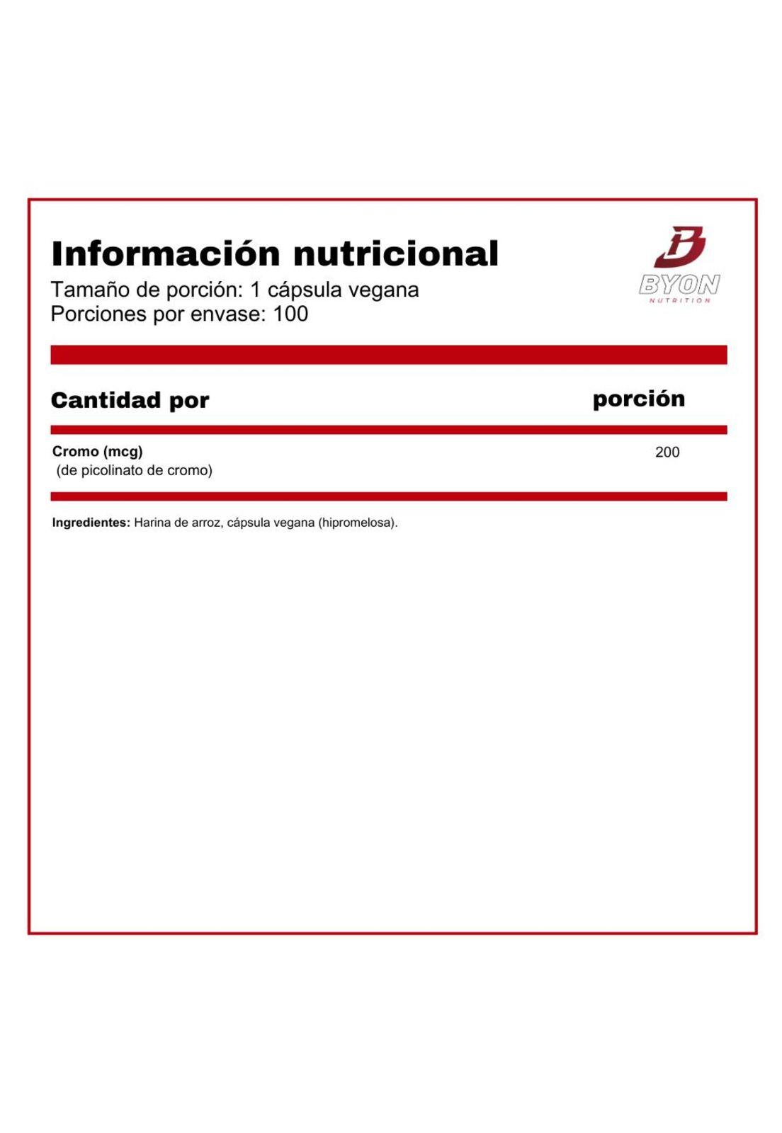 Picolinato de Cromo 200mcg 100 caps-1