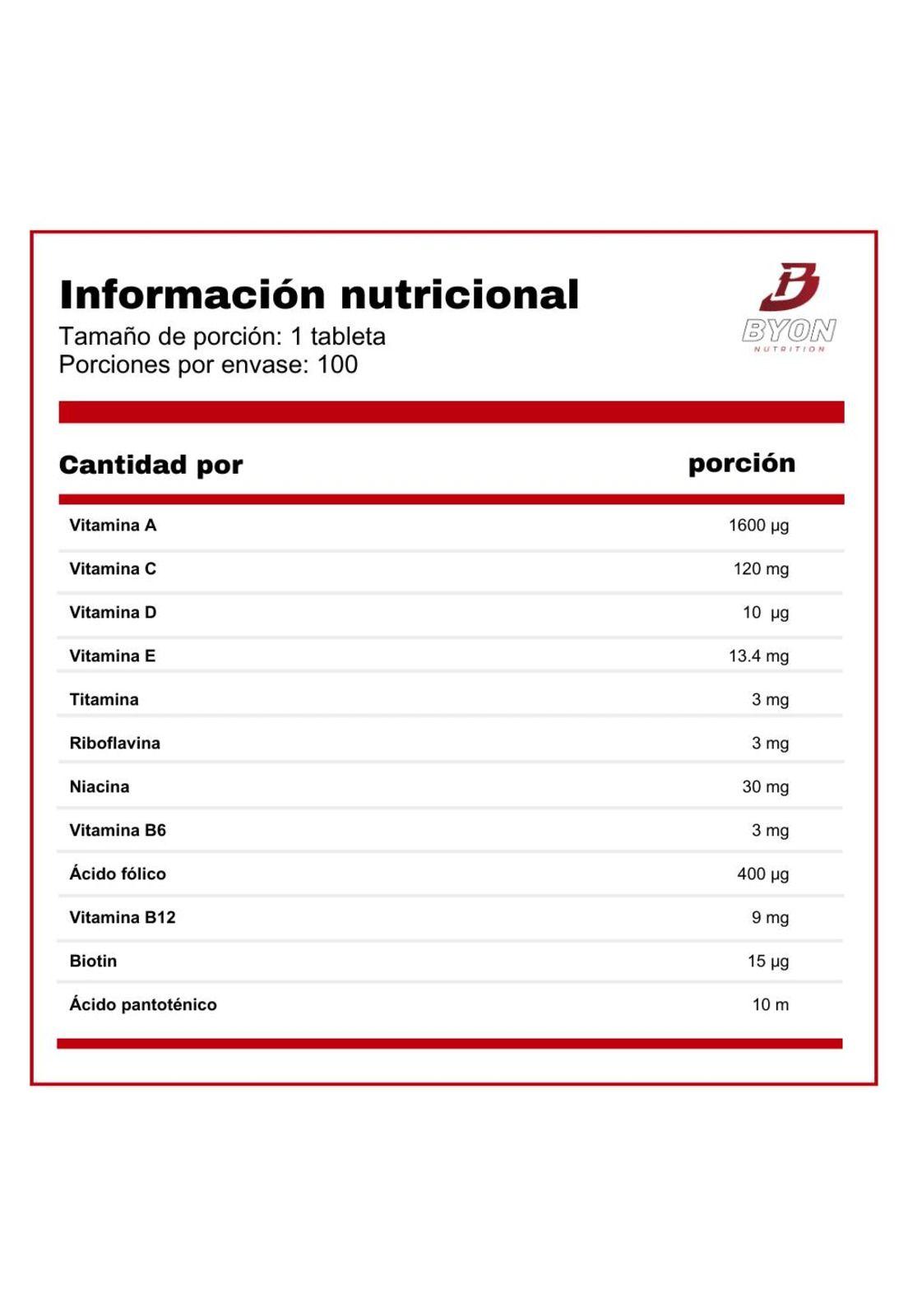 One a Day Multivitaminico 100 tabletas-1