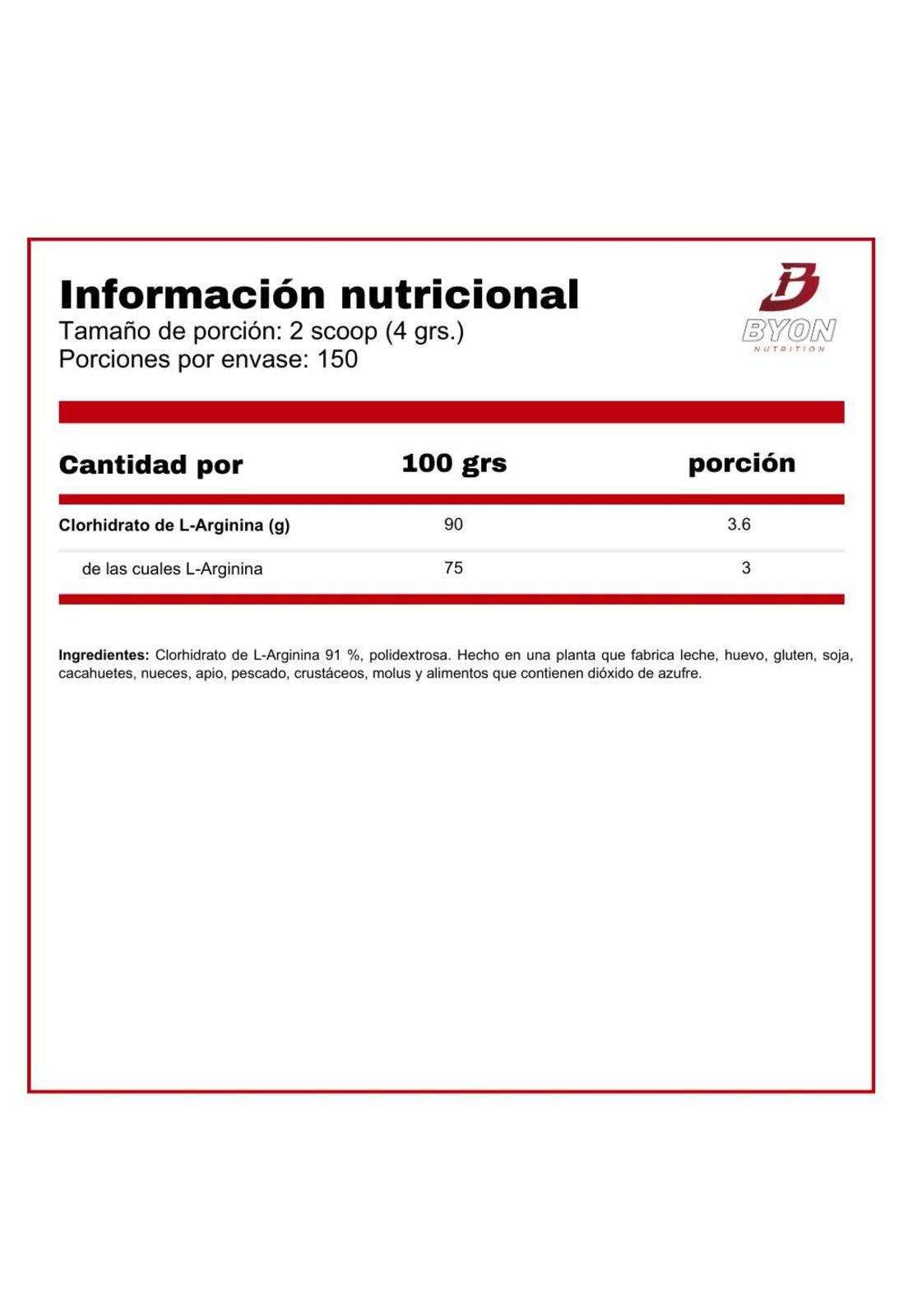 L-Arginina 300 grs-1