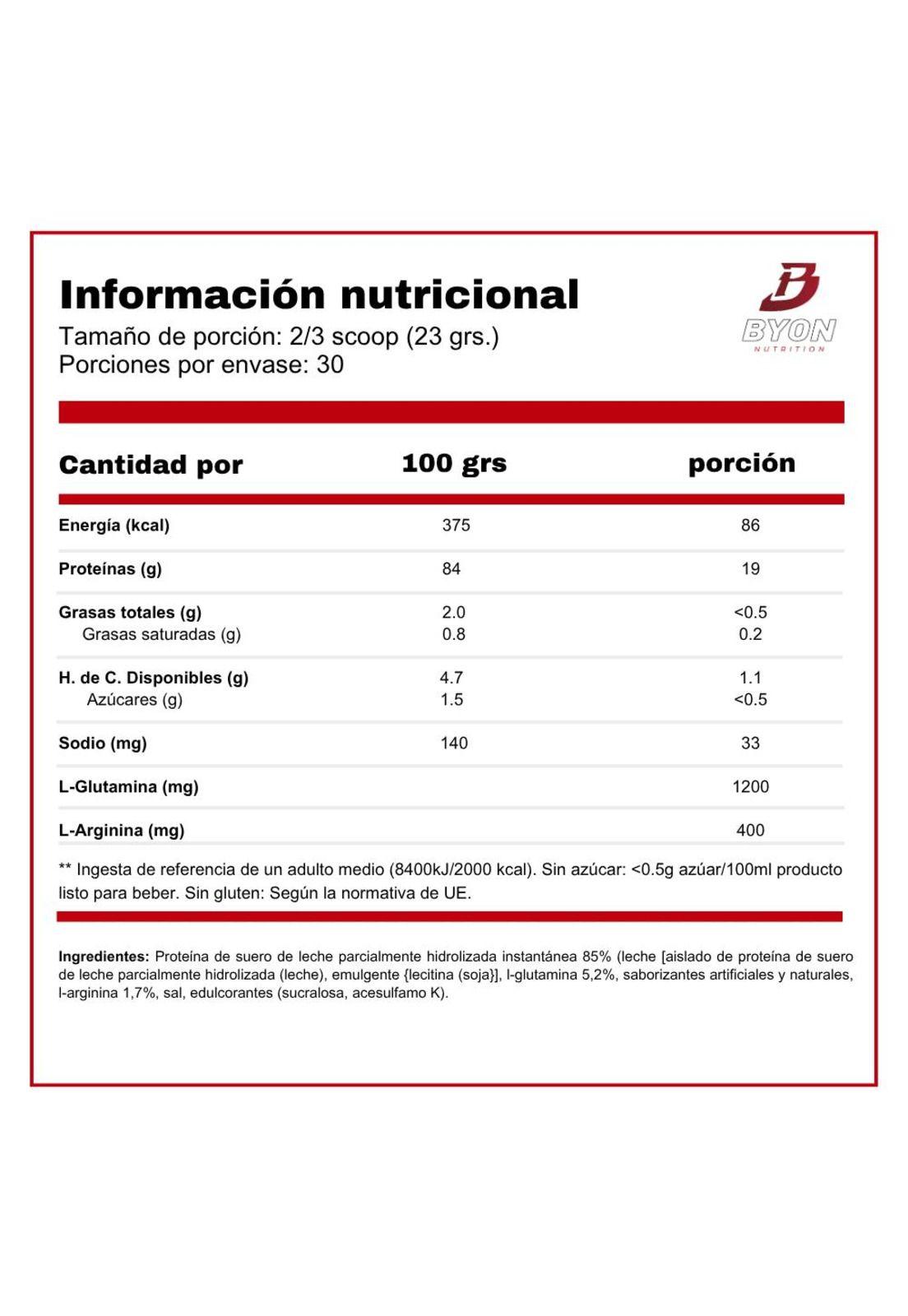 100% Hydro Isolate 2 Lbs Proteína Hidrolizada -Frutilla-1