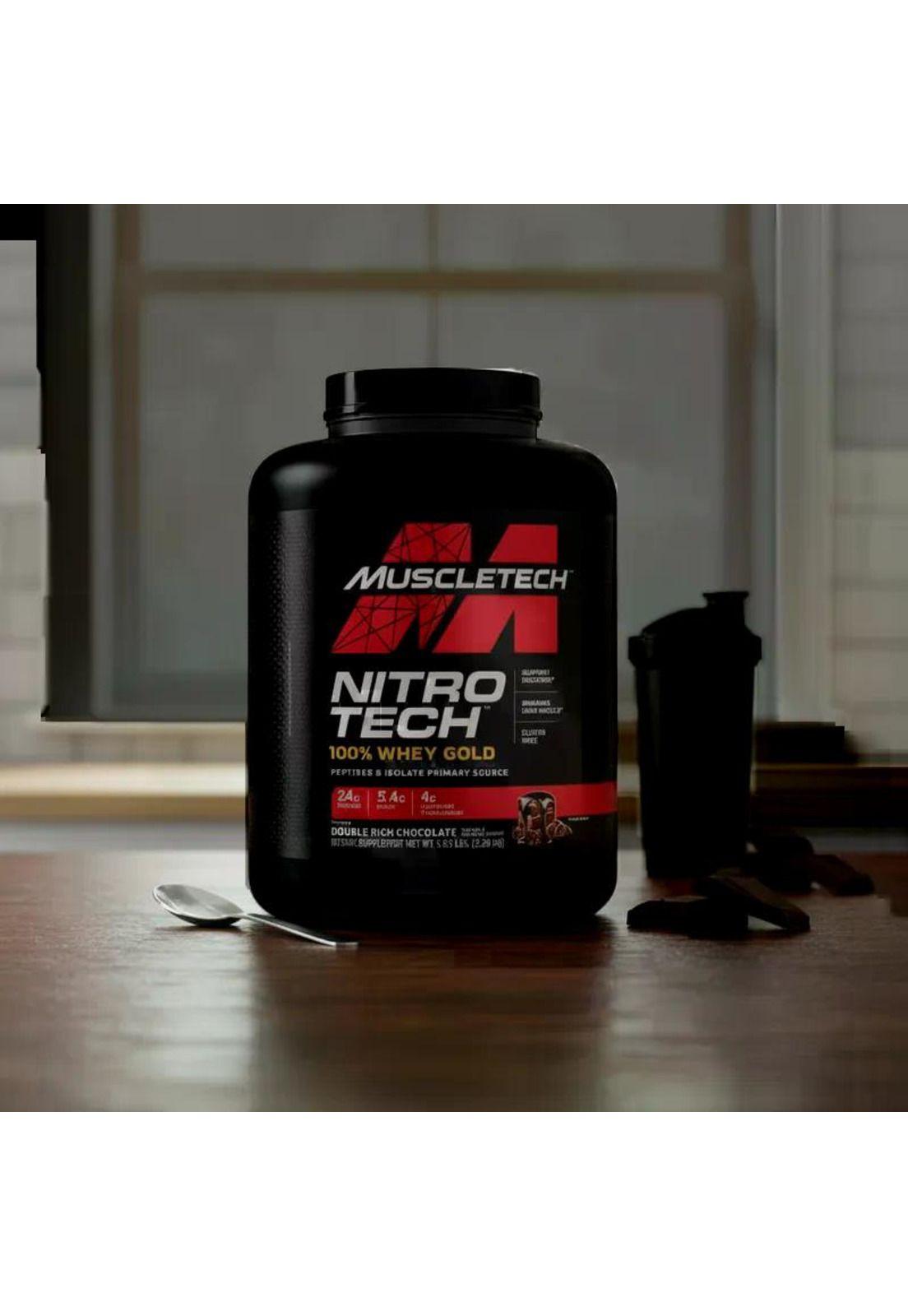 Nitro Tech 100% Whey Gold  5 lbs - Doble Chocolate-2