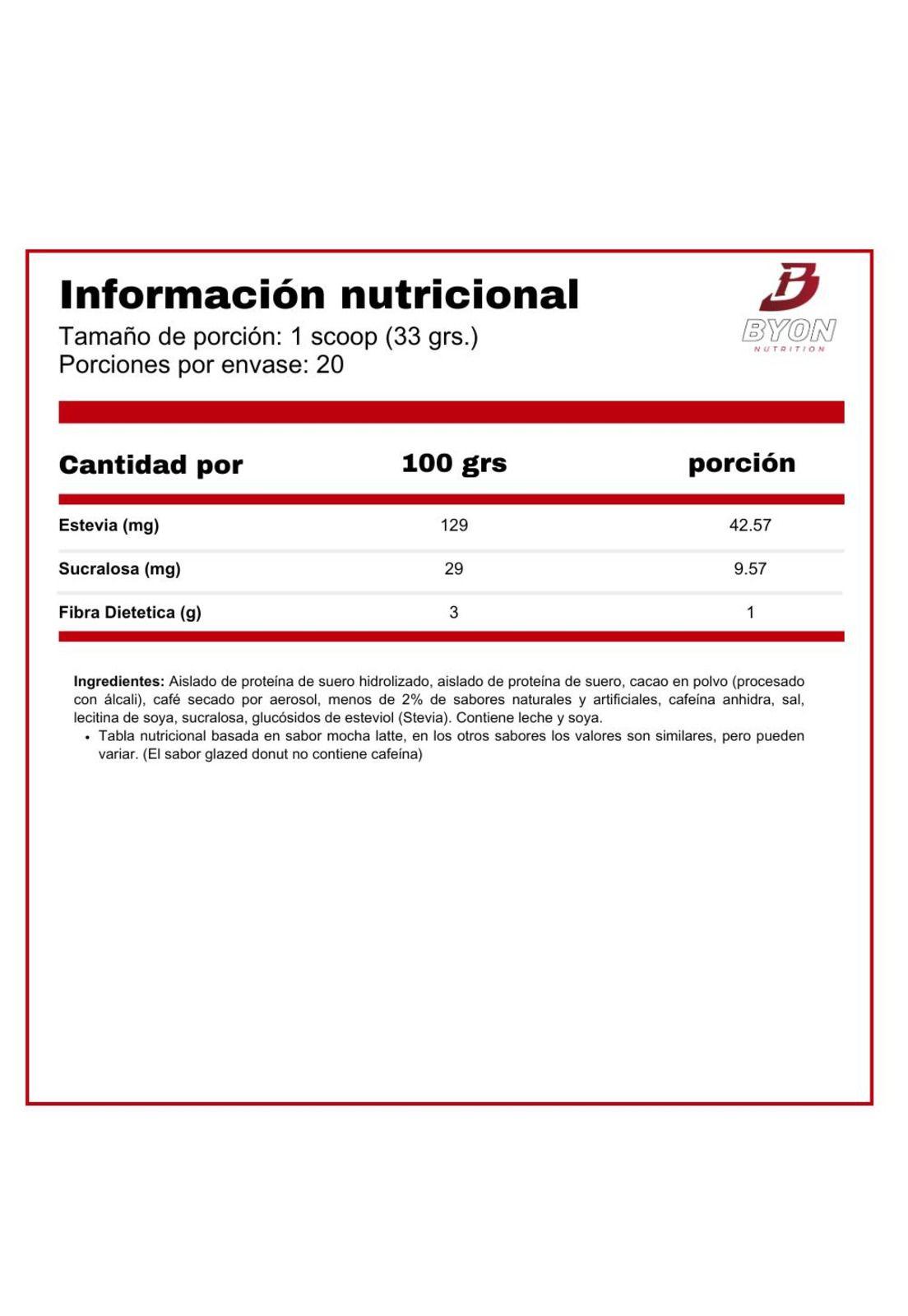 Iso 100 1,4 lbs - Versión limitada Dunkin - Glazed Donut-2