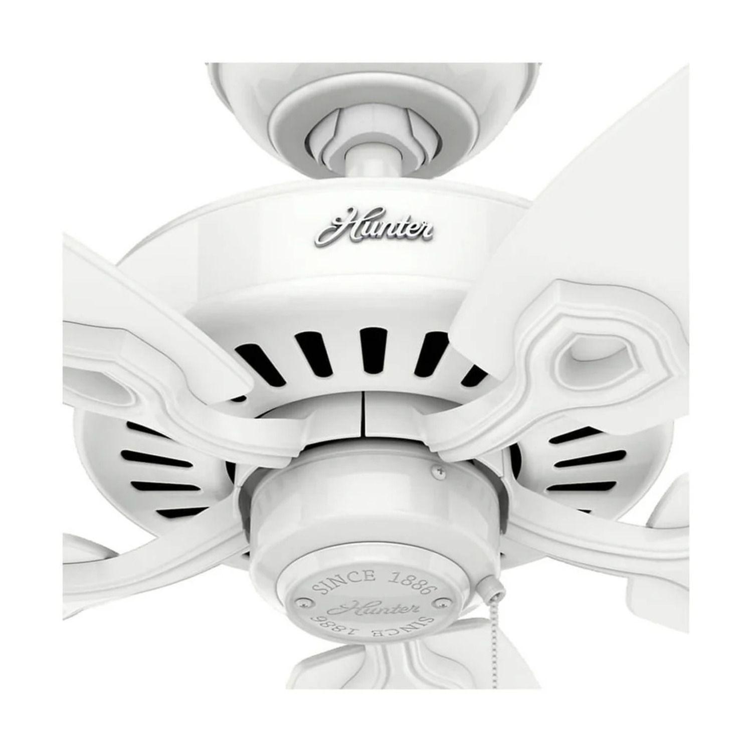 VENTILADOR DE TECHO HUNTER BUILDER ELITE BLANCO 52-5