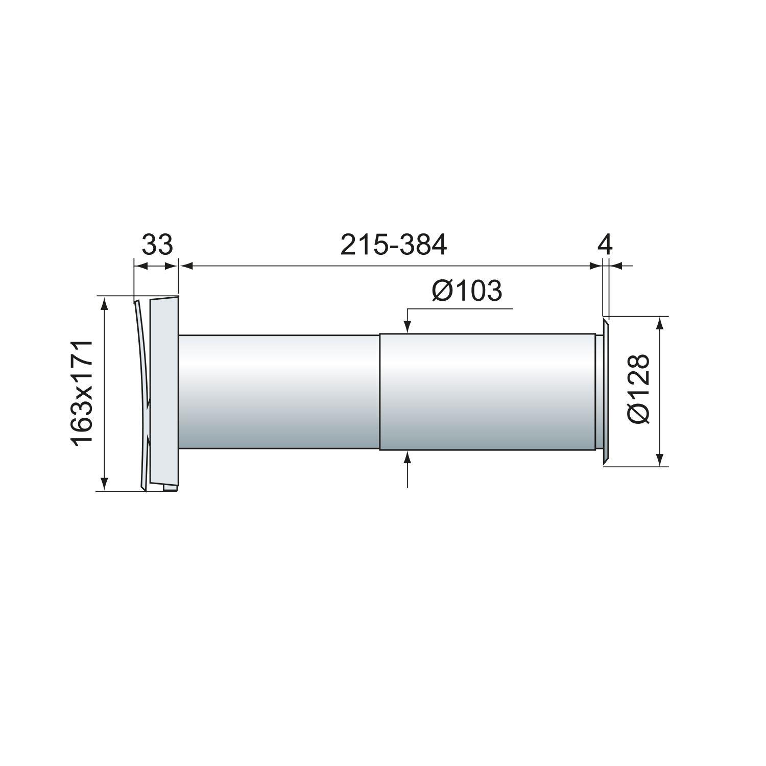 Ventilador Pasivo para muro PS 100 Airolite-1