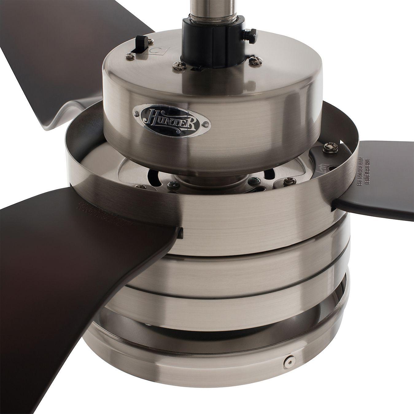 VENTILADOR TECHO HUNTER FLIGHT NIQUEL-5