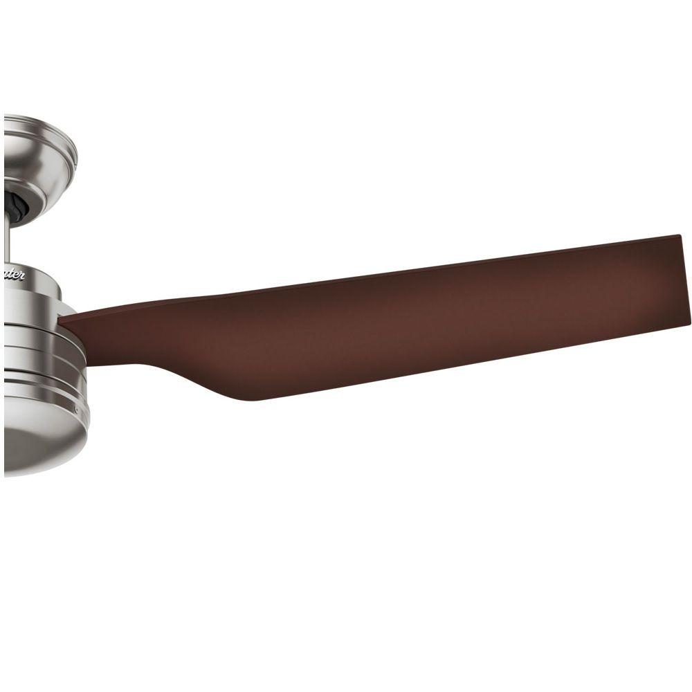 VENTILADOR TECHO HUNTER FLIGHT NIQUEL-8