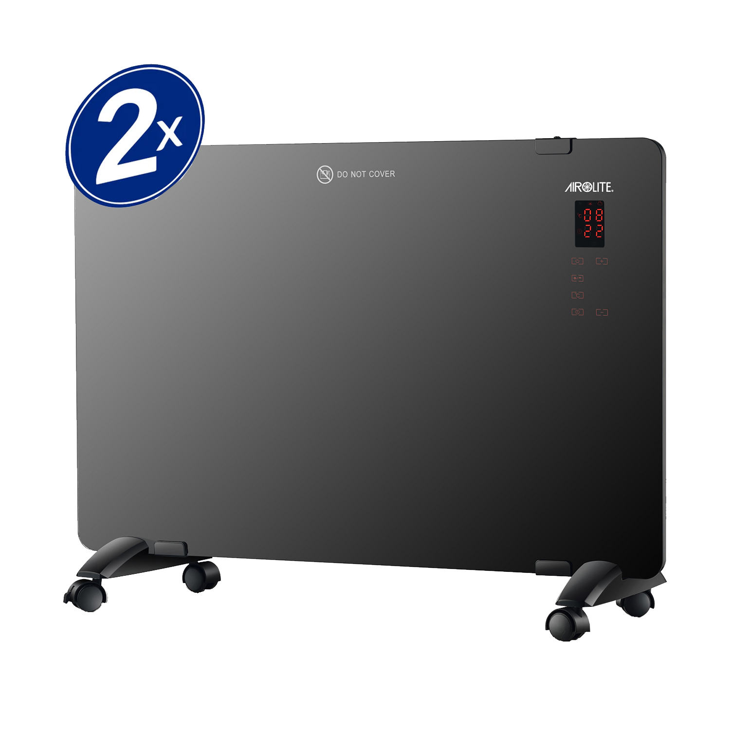 PACK X2 CONVECTOR C/PANEL ESPEJO CO-RP 2000 II-2
