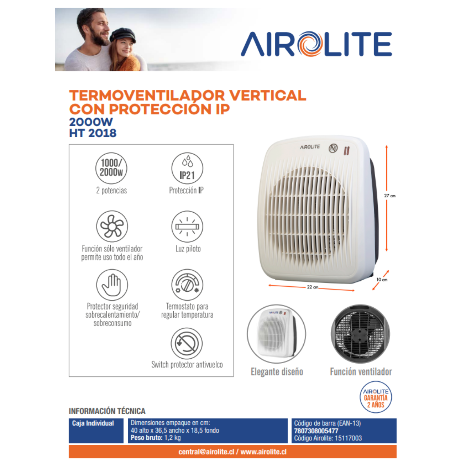 TERMOVENT VERTICAL HT-2018-3